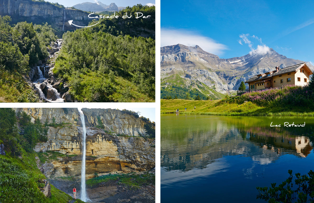 cascade du dar et lac retaud