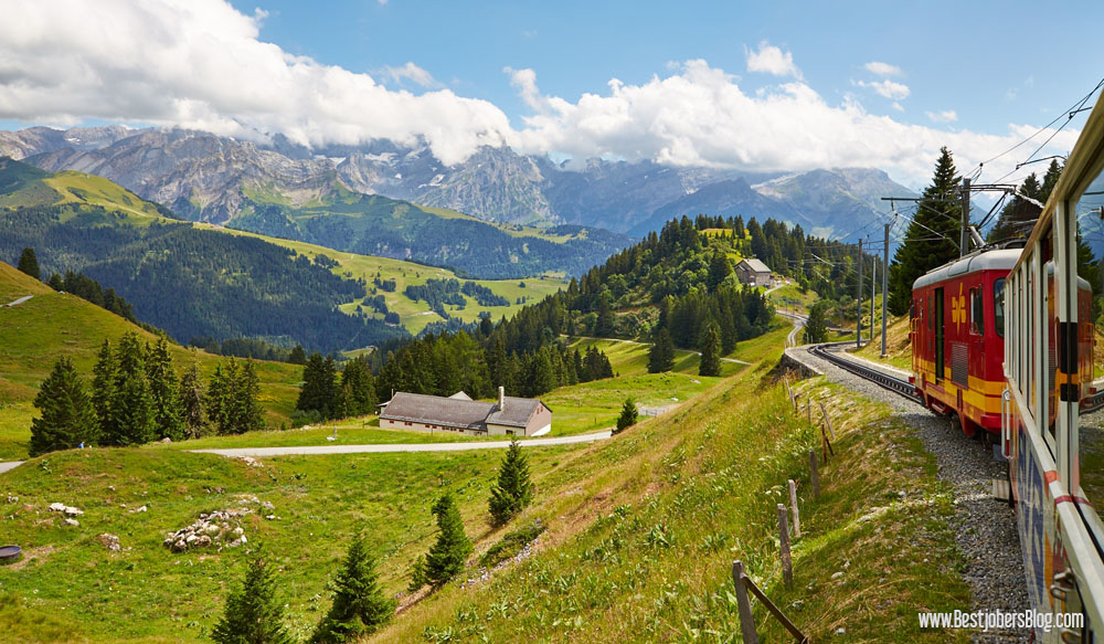 Train col de bretaye Suisse