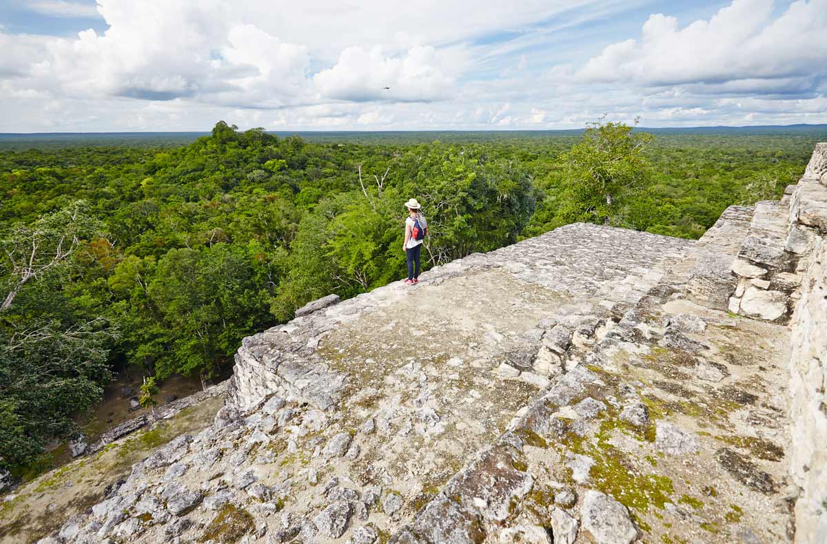 Calakmul-Pyramide-Vue