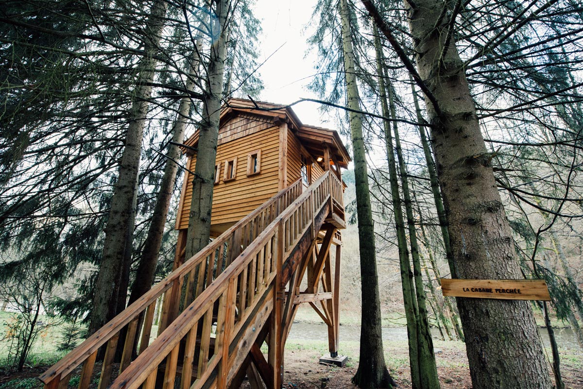 Cabanes dans les arbres belgique