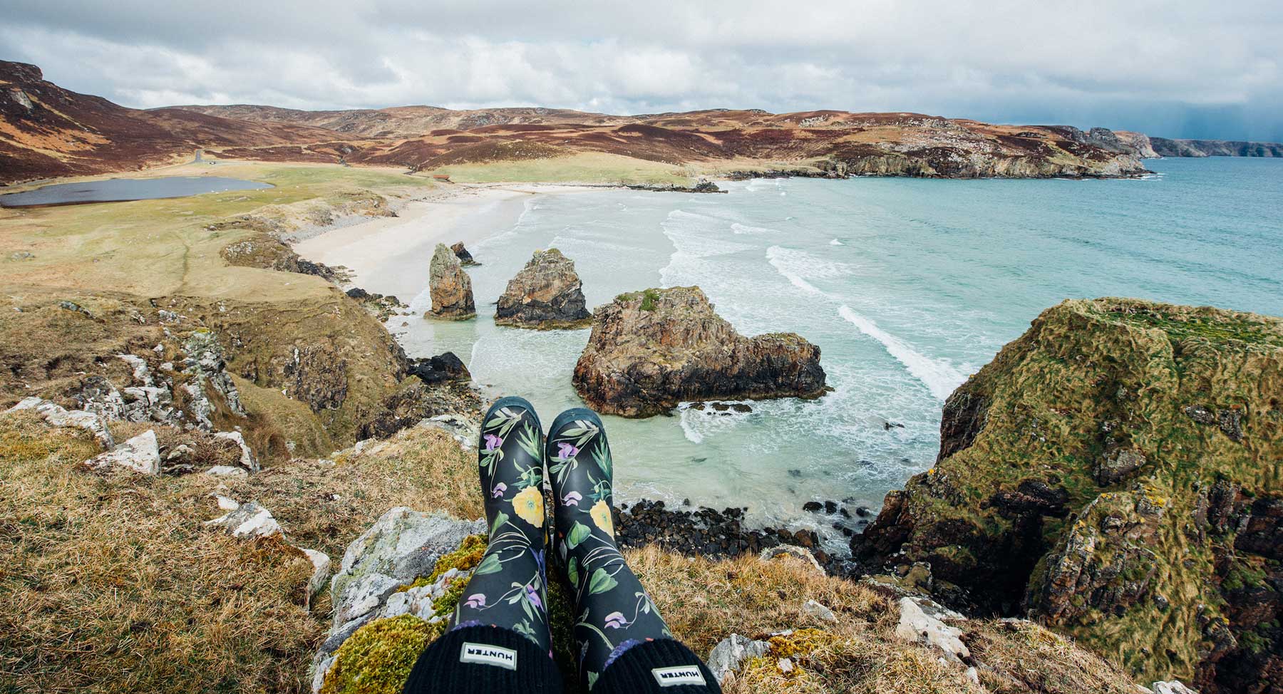 Plage falaise stornoway ile de lewis