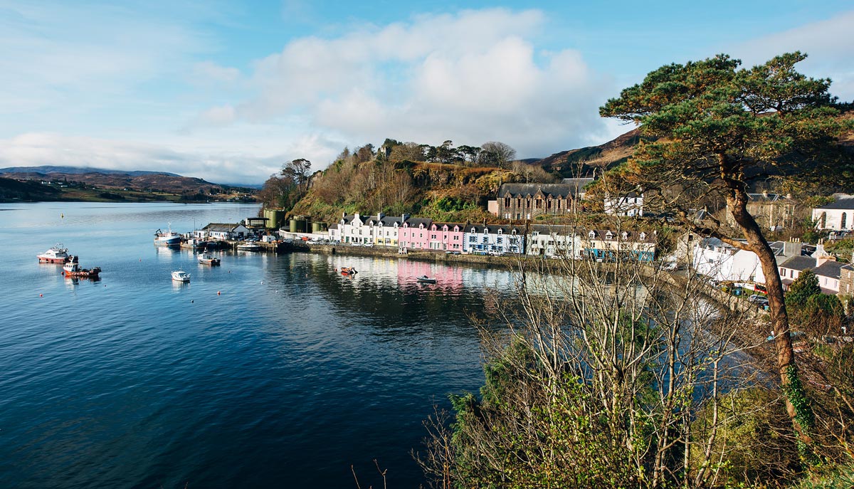 maisons colorées portree ecosse