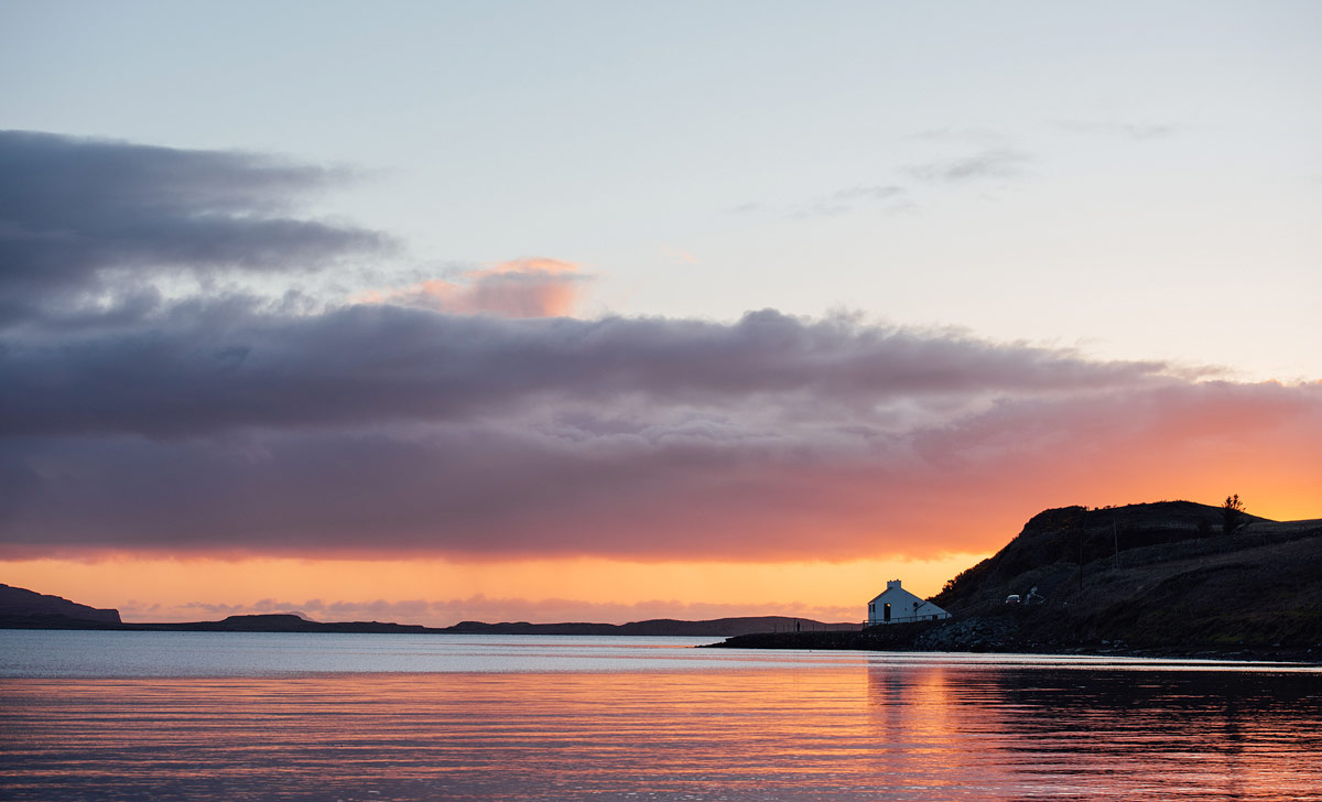 coucher de soleil ecosse ile de sky