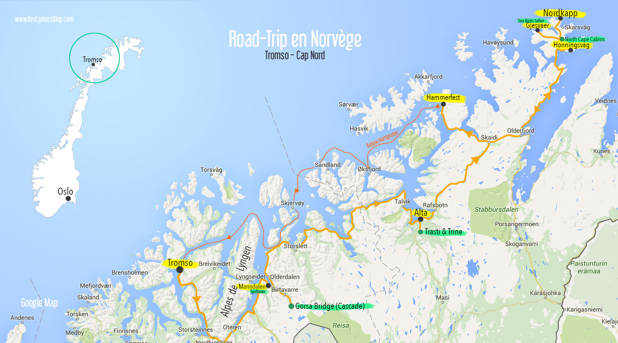 Road Trip Norvege Tromso Cap Nord Sous Le Soleil De Minuit