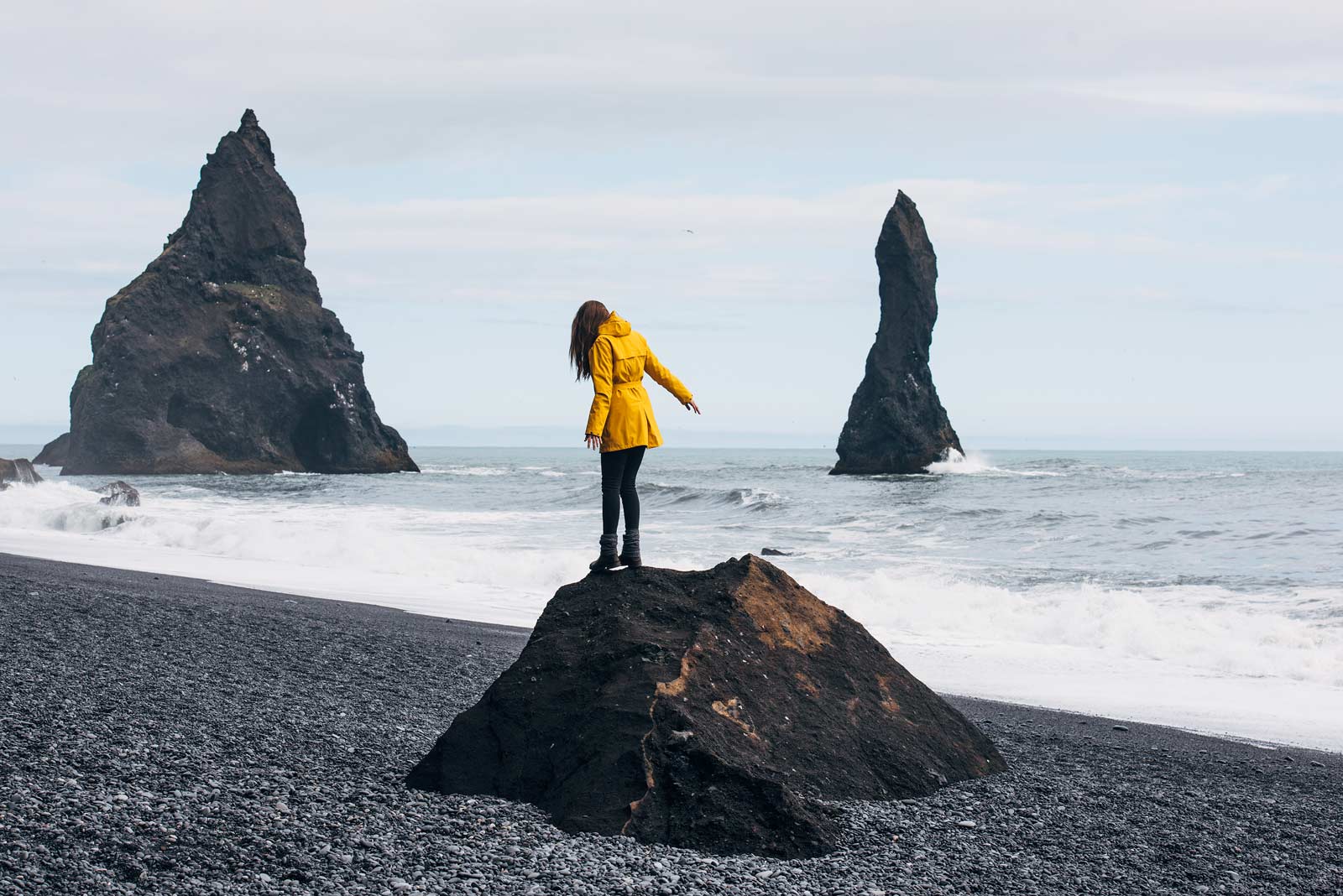 Plage sable noir islande