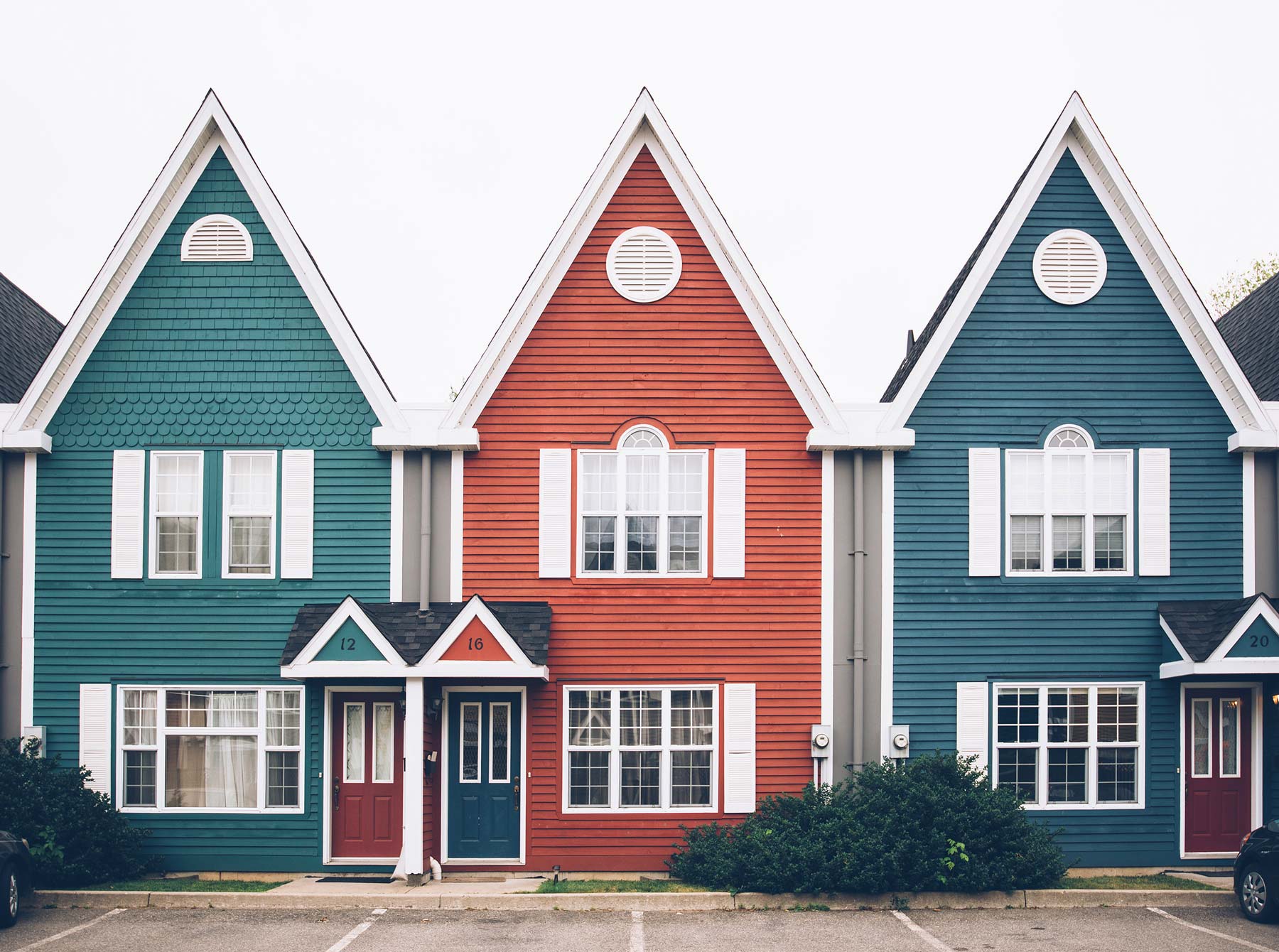 Petites Maisons colorées, Fredericton, NB, Canada