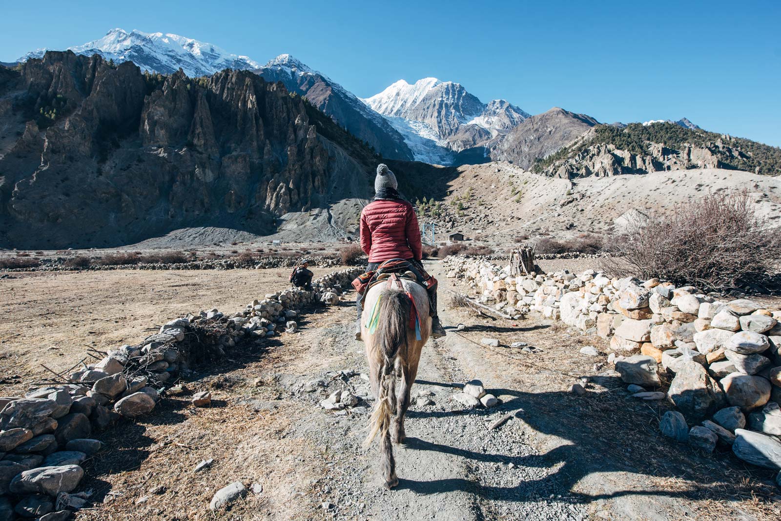 faire du cheval a manang népal