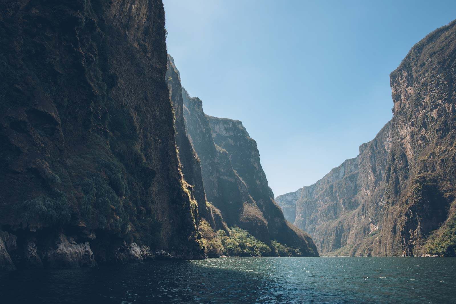 Falaises du Canon del Sumidero, Chiapas, Mexique