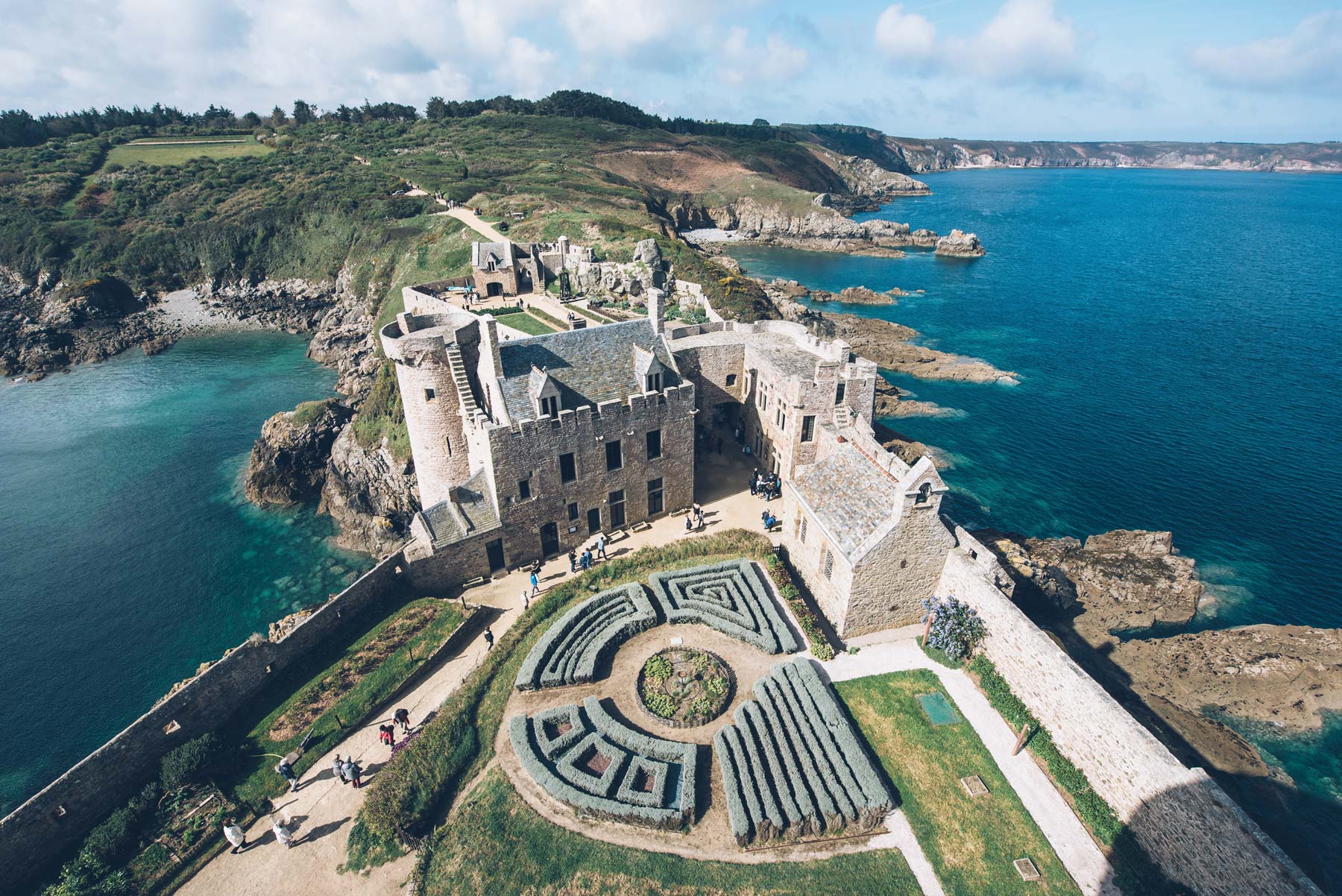 Vue depuis le donjon du Fort la Latte, Bretagne