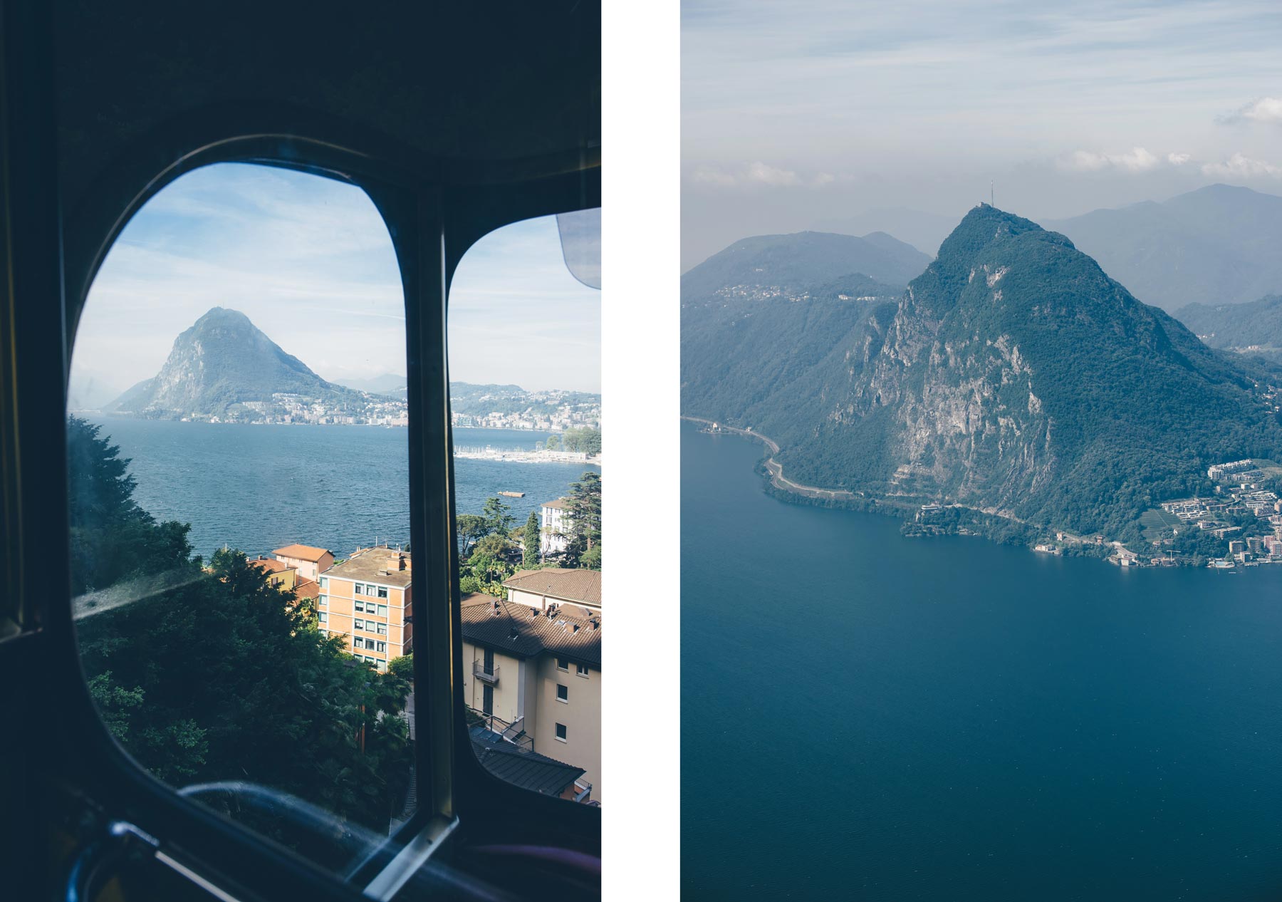 Vue sur San Salvadore depuis Monte Brè, Lugano, Suisse