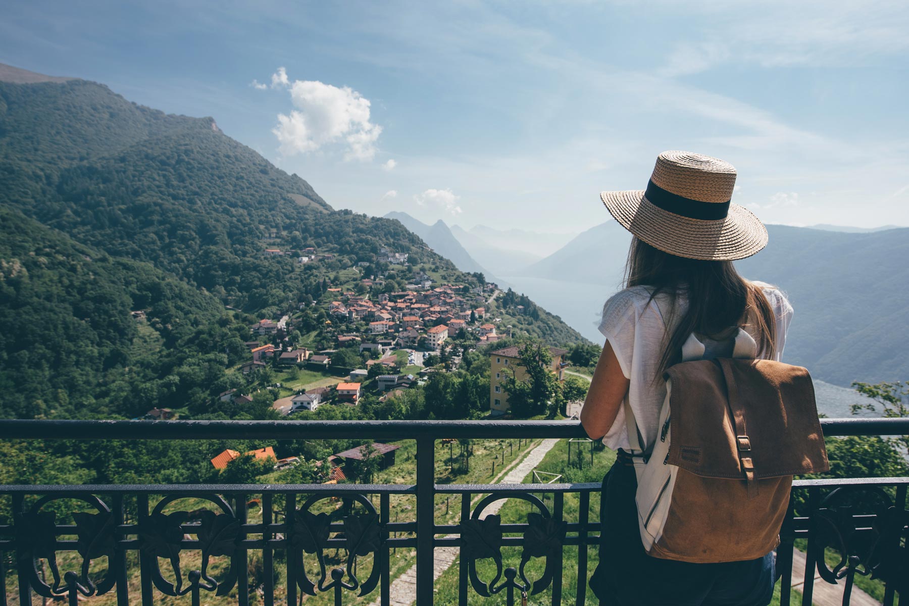 Le petit village de Brè, Lugano