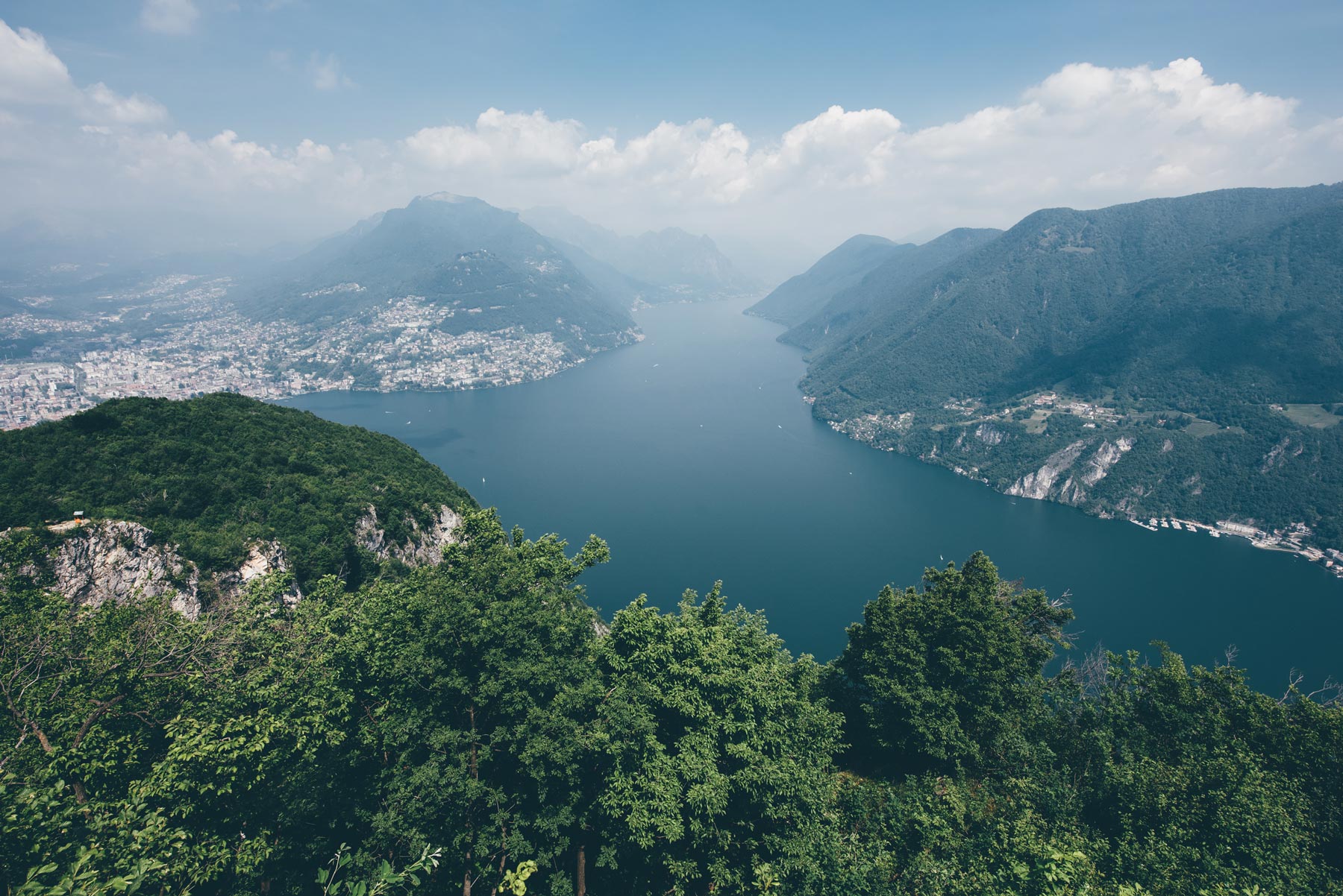 Vue depuis San Salvatore, Lugano