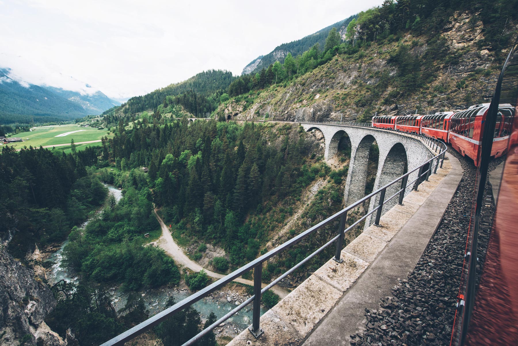 Viaduc de Landwasser, Bernina Express, Suisse