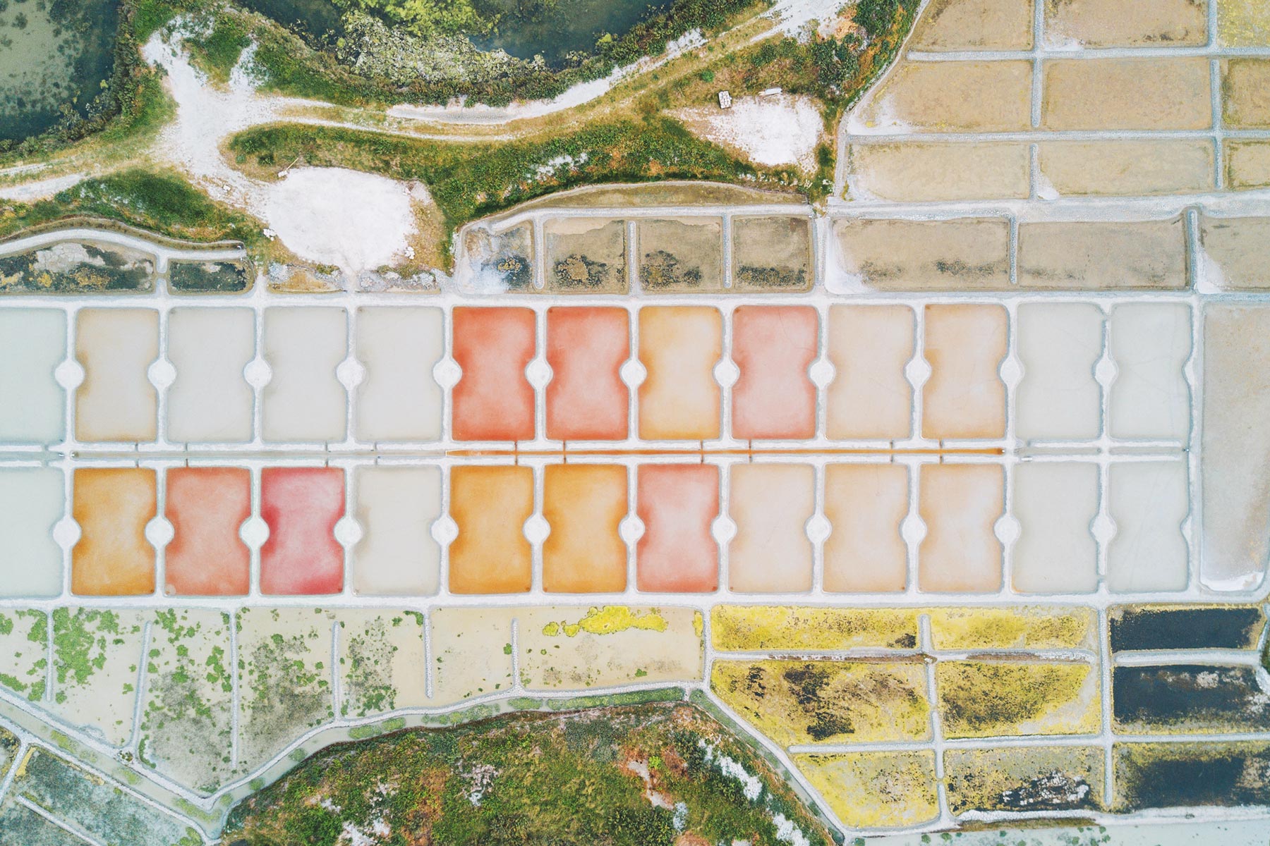 Marais Salant vue du ciel, Guérande