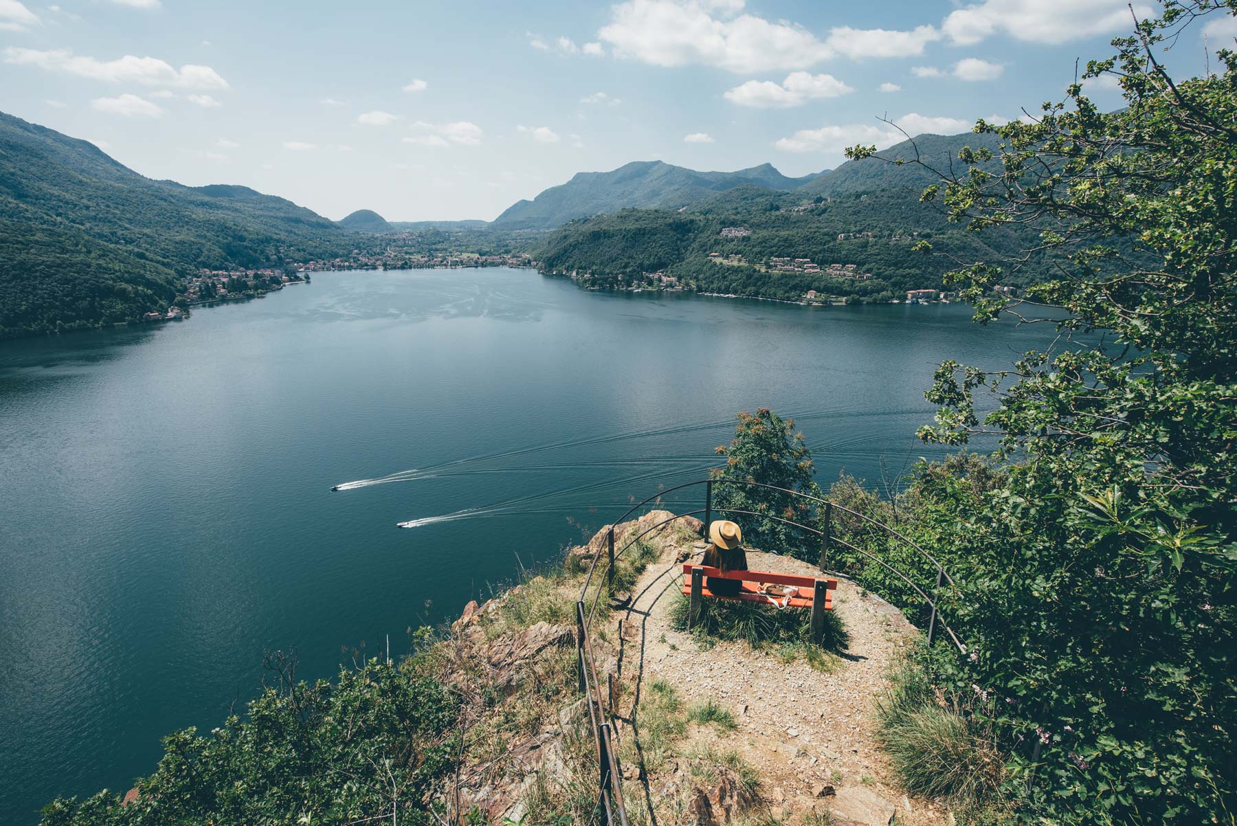 Panorama depuis Morcote, Suisse