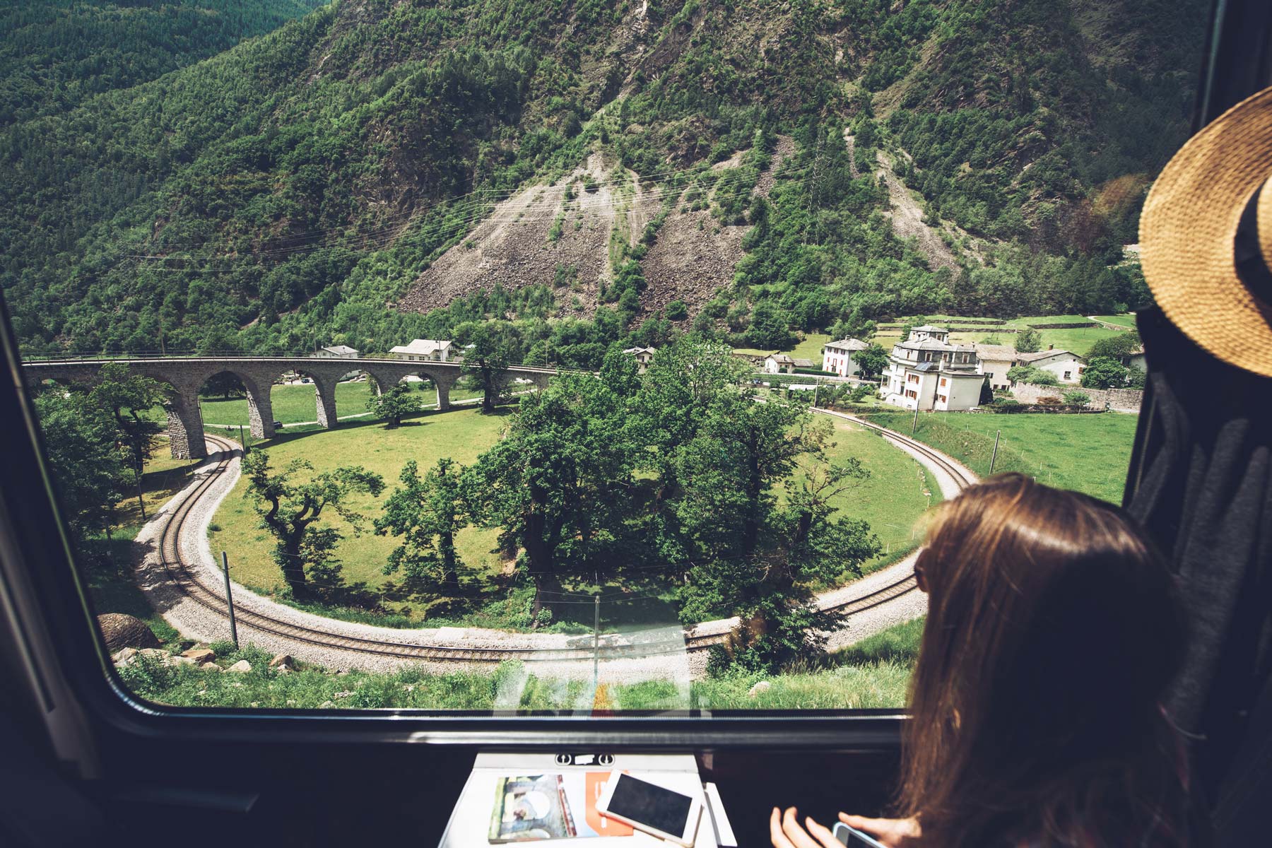 Viaduc circulaire de Brusio, Suisse