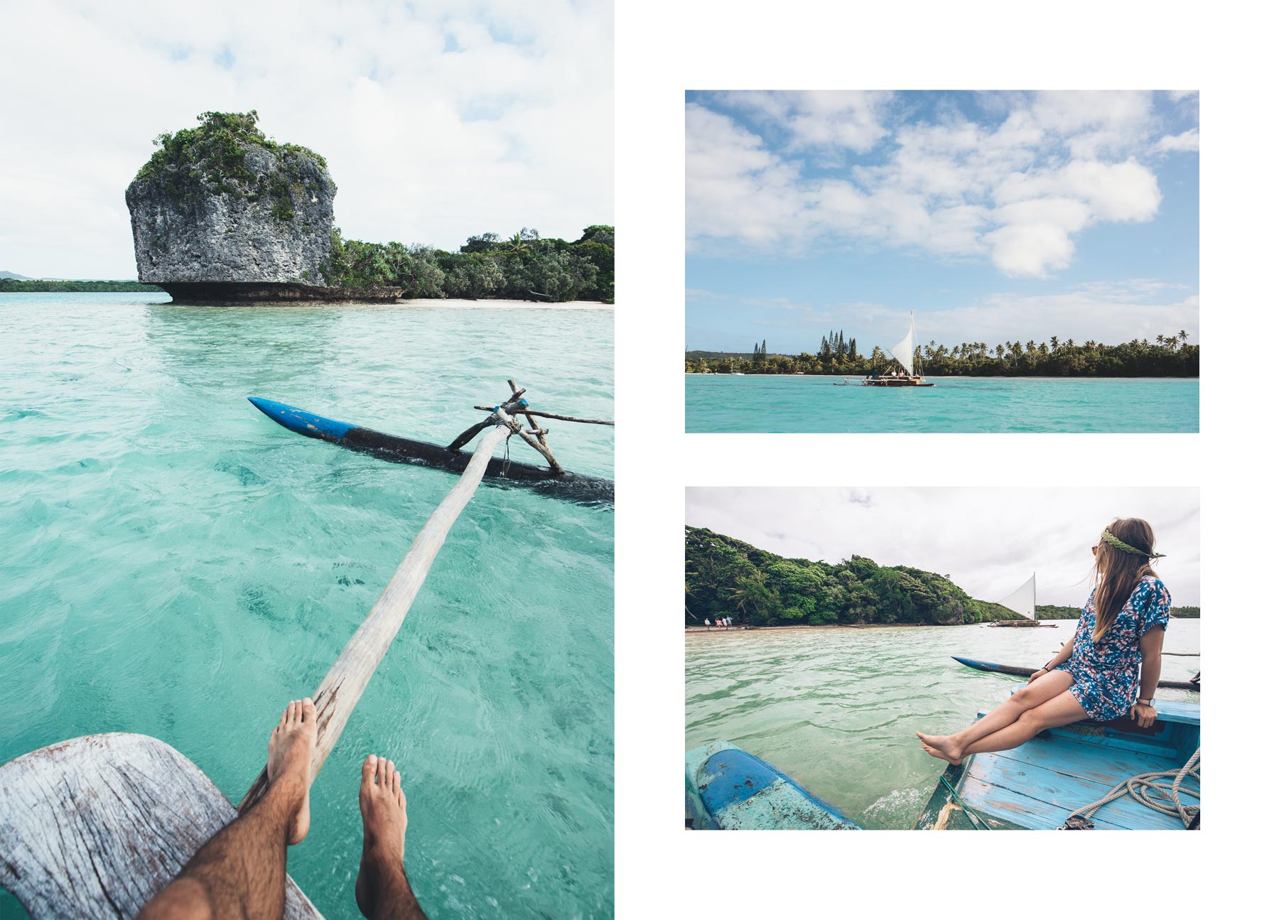 Sortie en Pirogue, Baie d'Upi, Ile des Pins