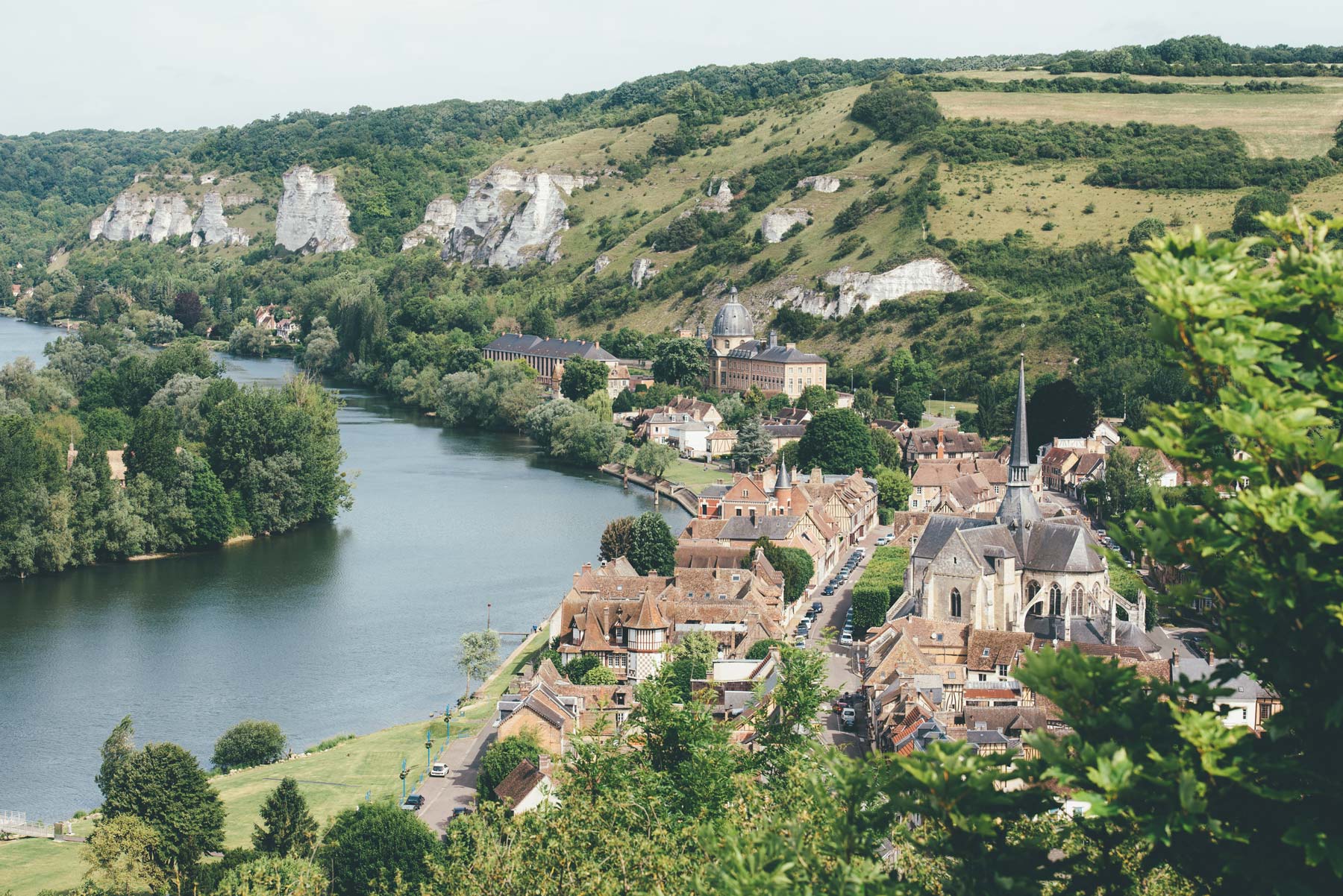 Vue depuis Château Gaillard, Les Andelys, Normandie