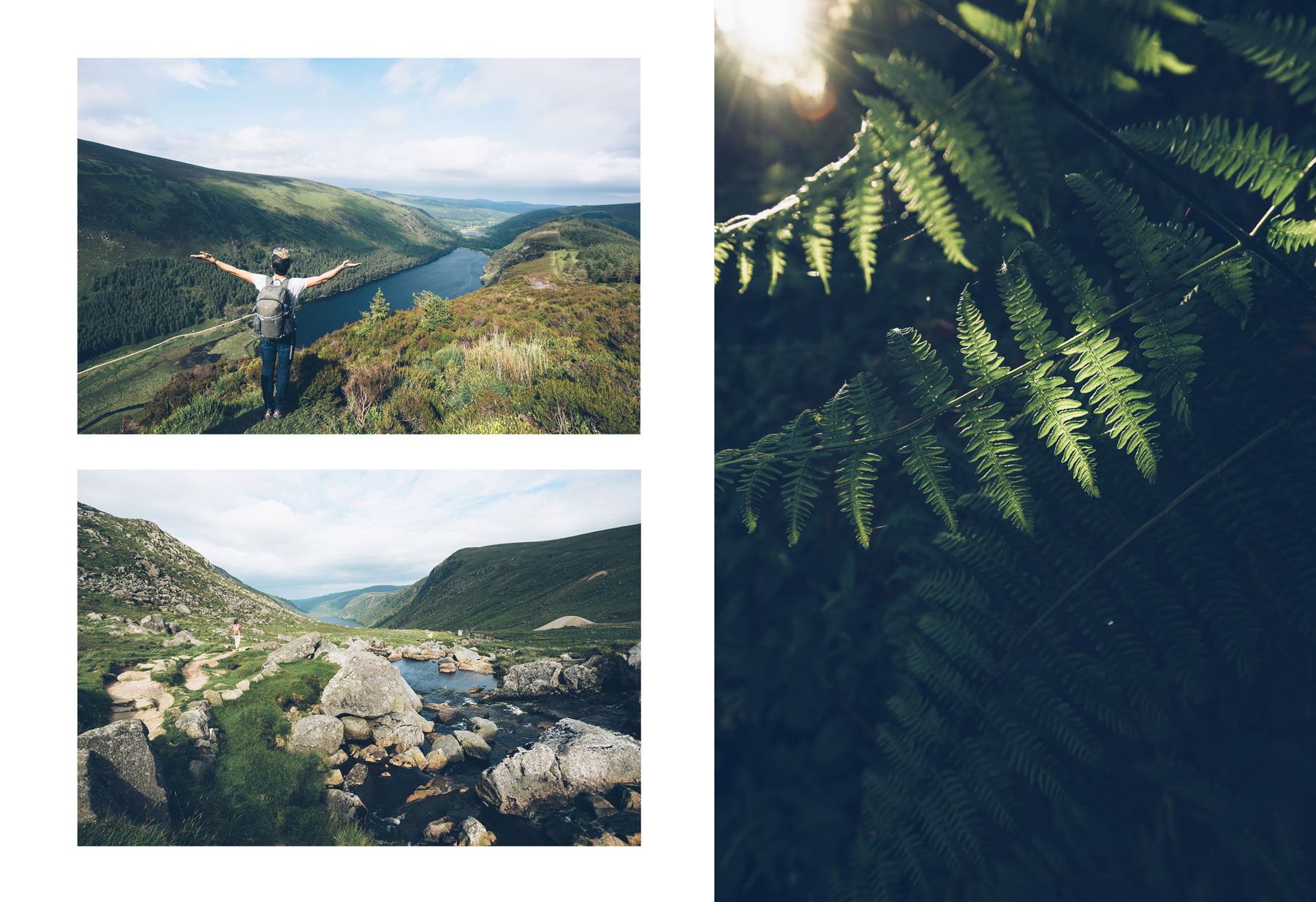 Rando Glendalough, white track, Wicklow Mountains