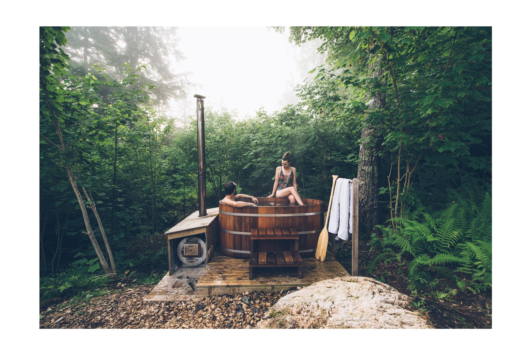 Bain Nordique au Ridgeback lodge, Nouveau Brunswick, Canada