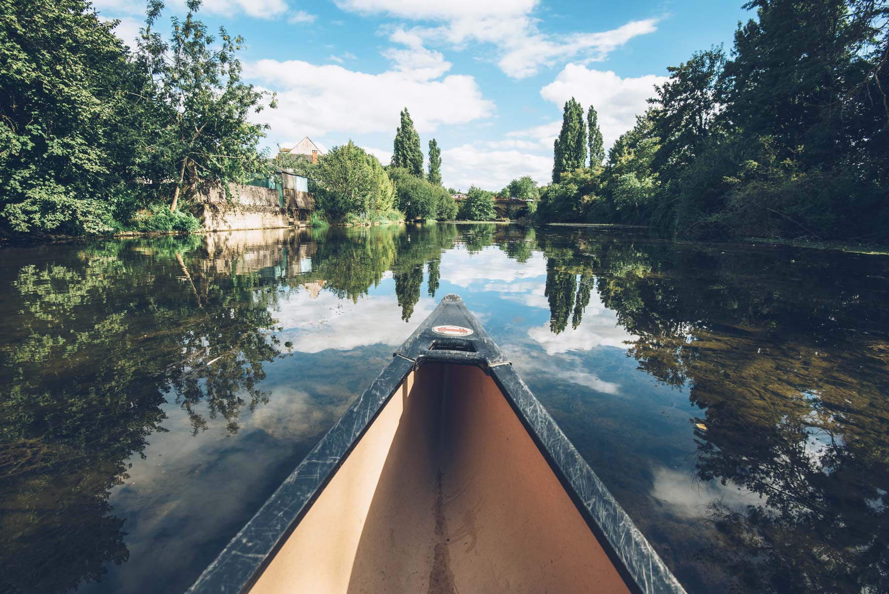 Canoe sur l'Indre, Châteauroux