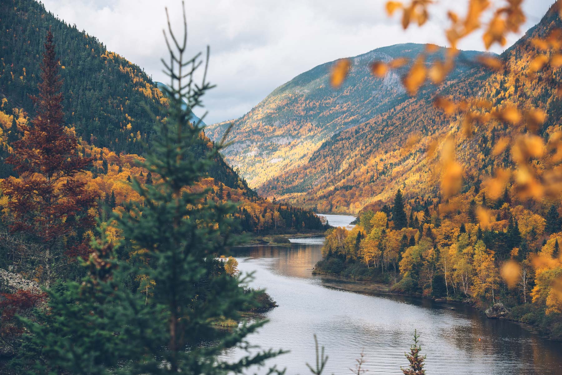 Automne au Québec: Parc des Hautes Gorges