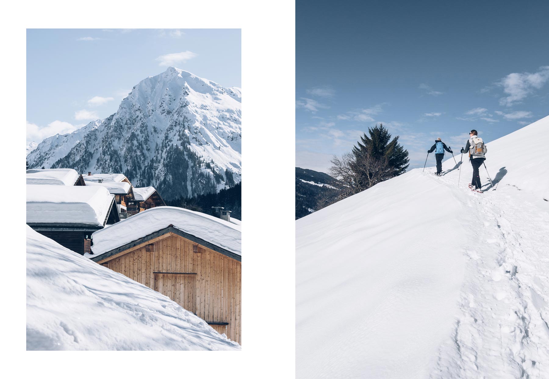 Sortie en Raquette, Klosters Dorf