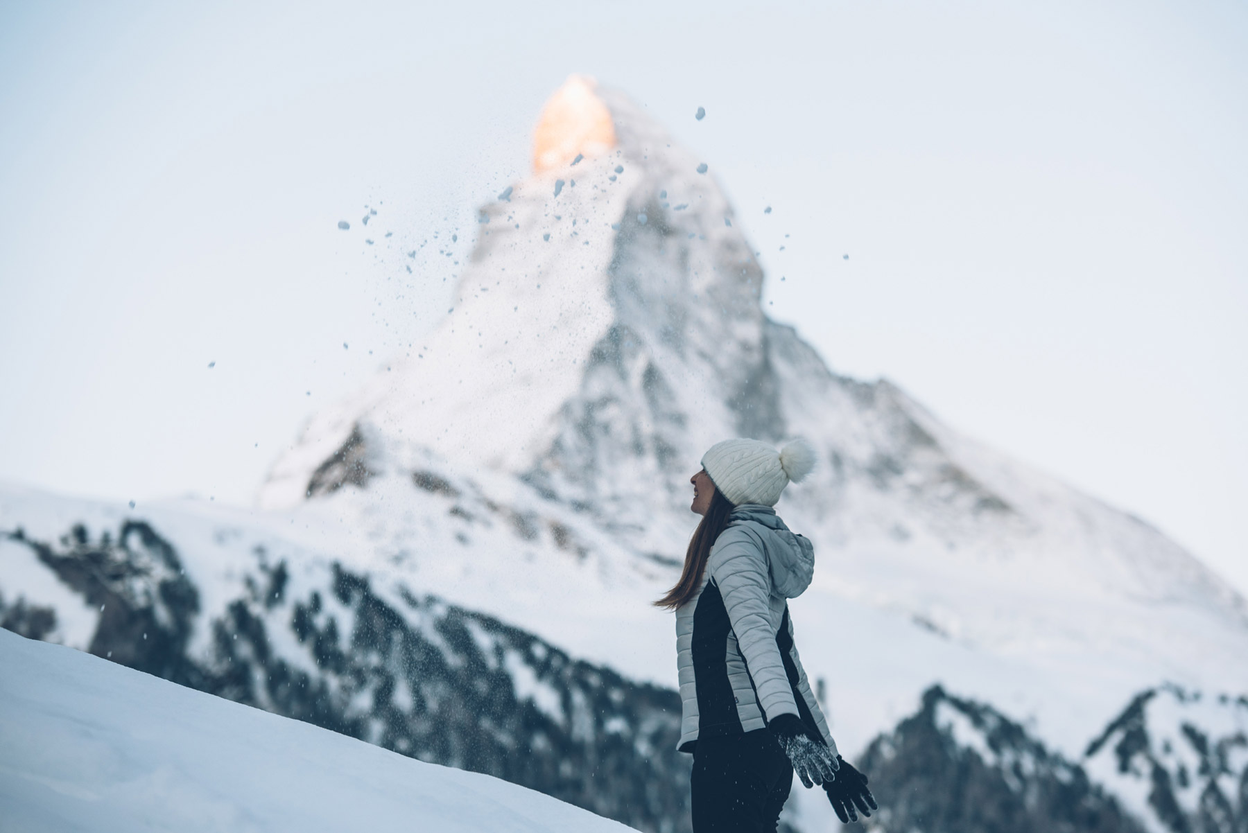 Photo devant le Cervin, Suisse