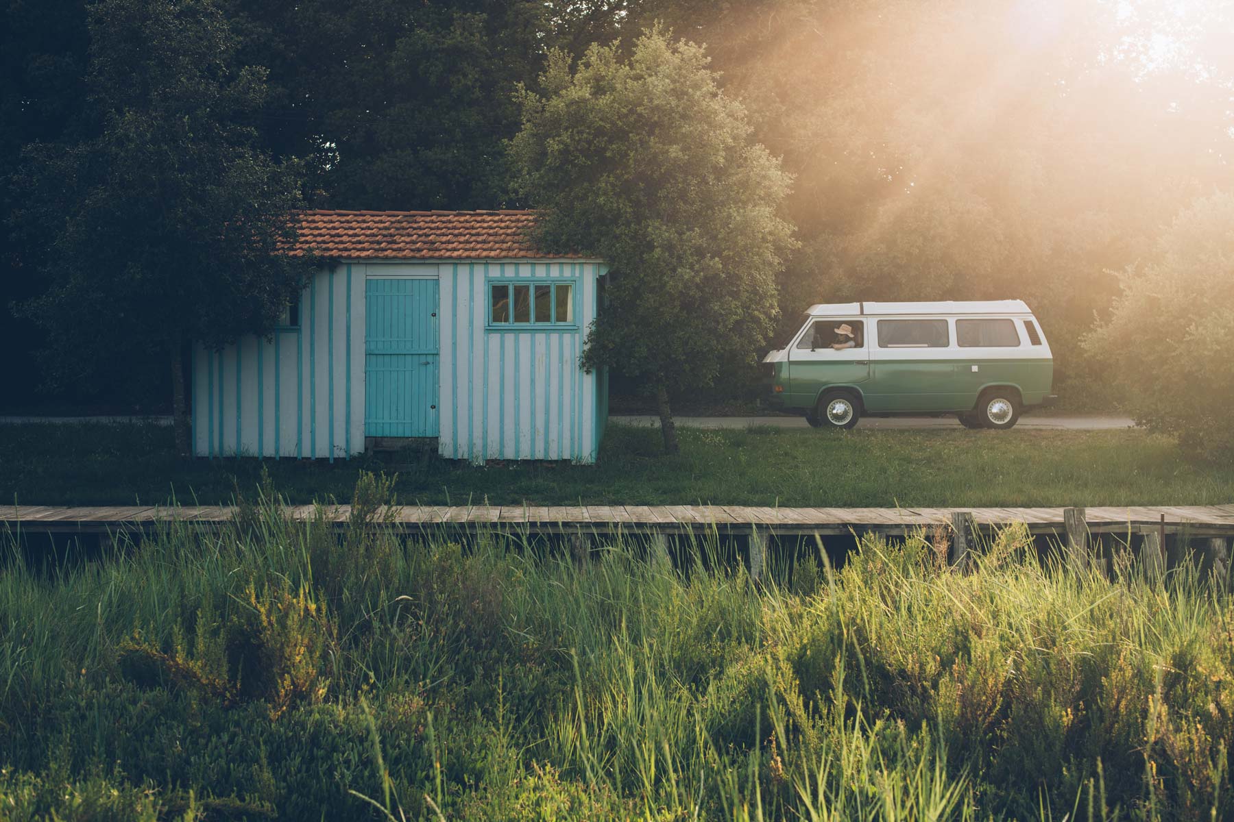 Markus, VW T3 bicolor vert, Oléron