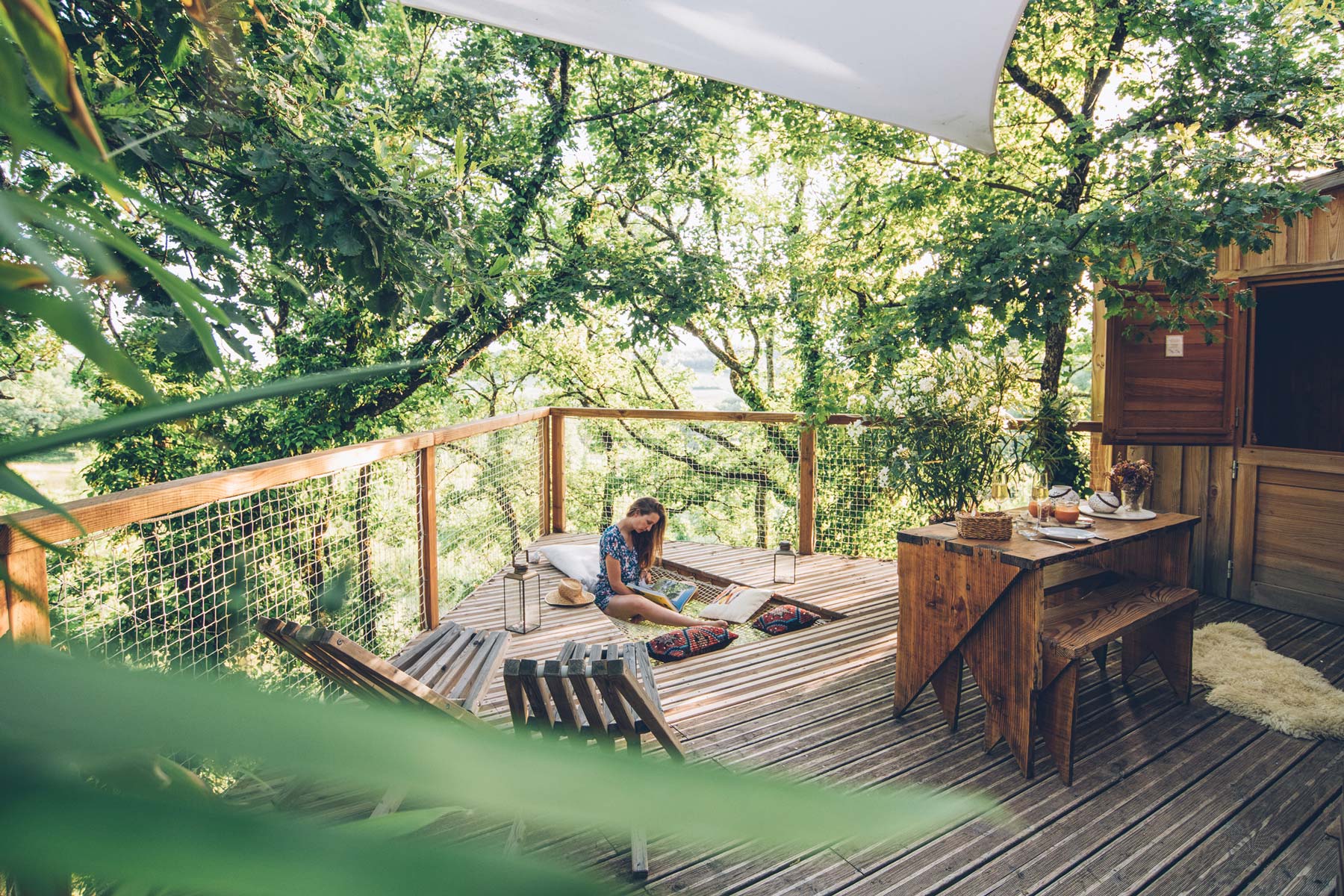 Ecolodge & Spa: Cabane Pella Roca dans les arbres, entre Toulouse et Bordeaux