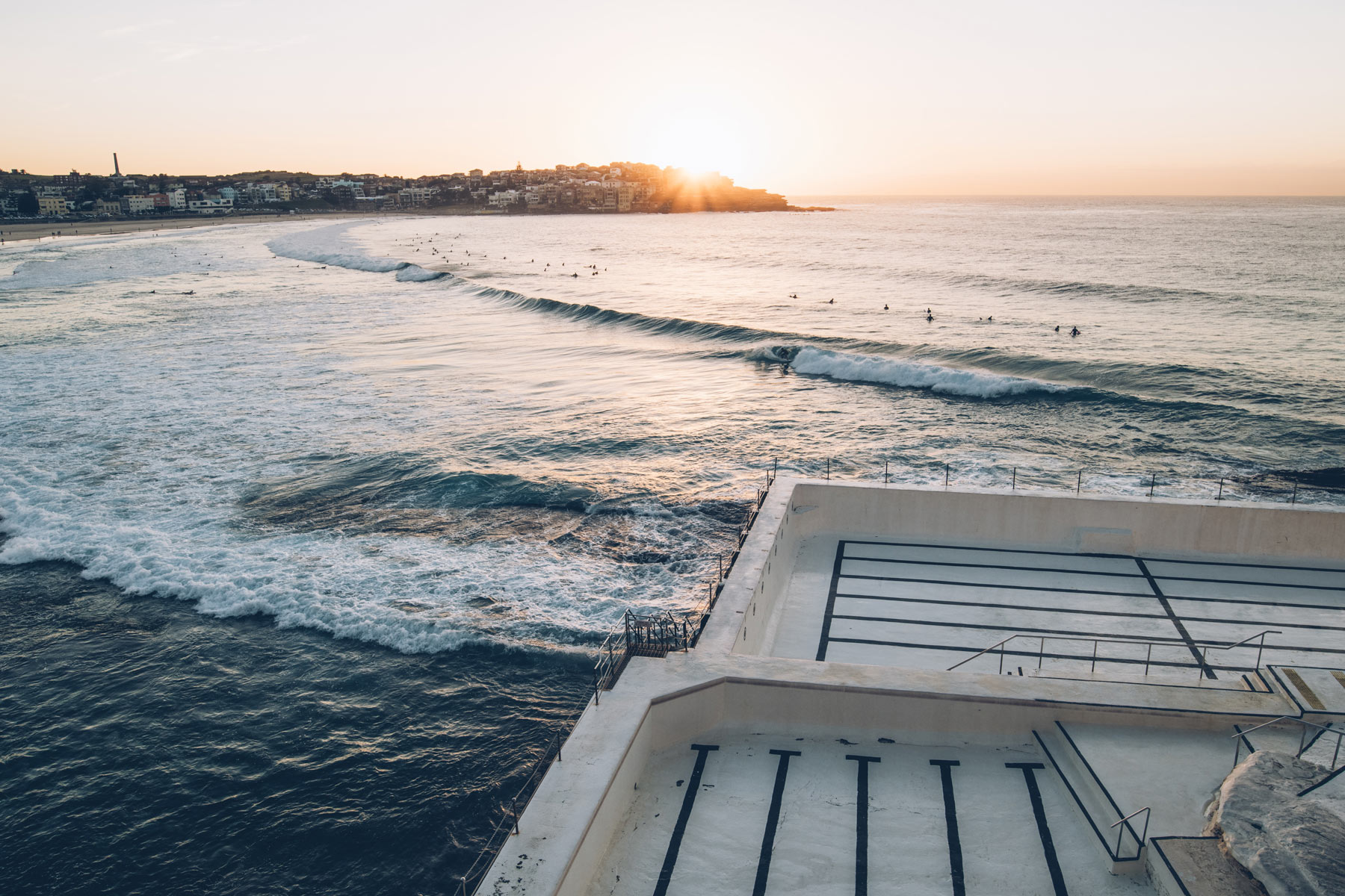 Bondi Beach piscine vide le jeudi