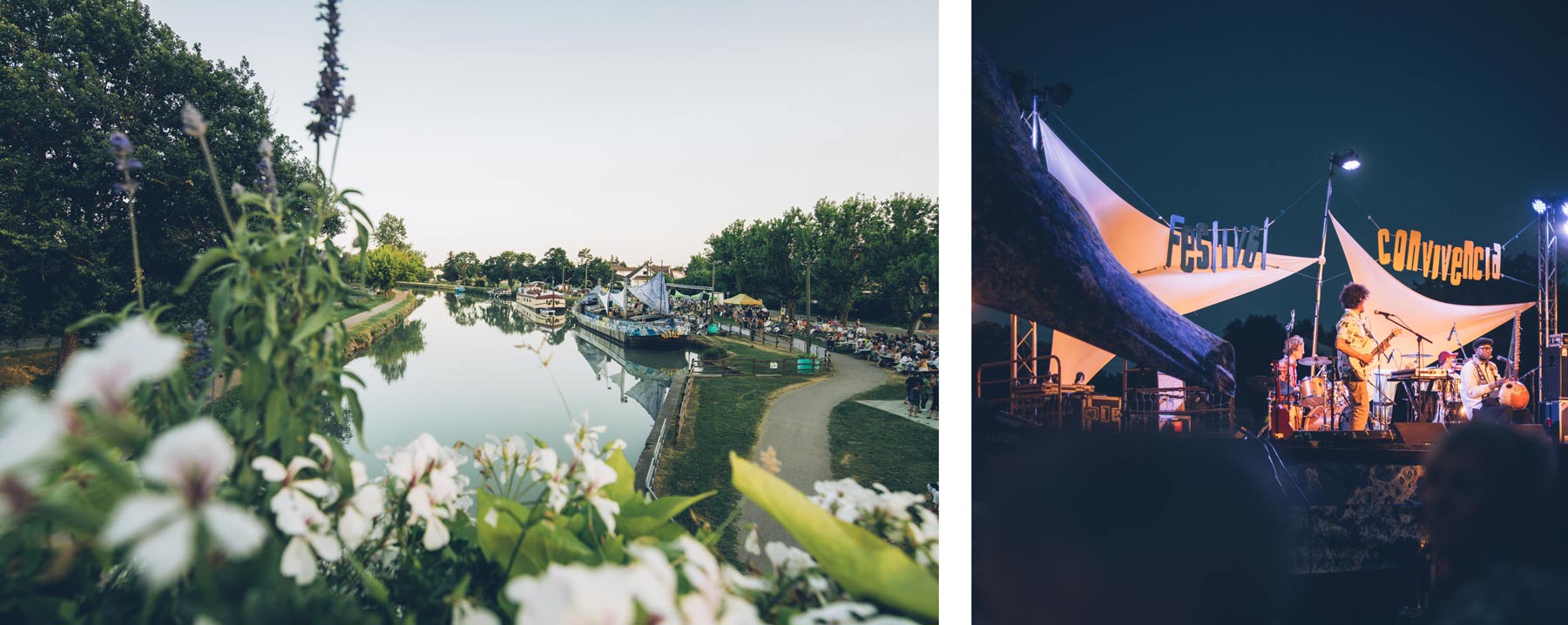 Festival Convivencia sur le Canal du Midi