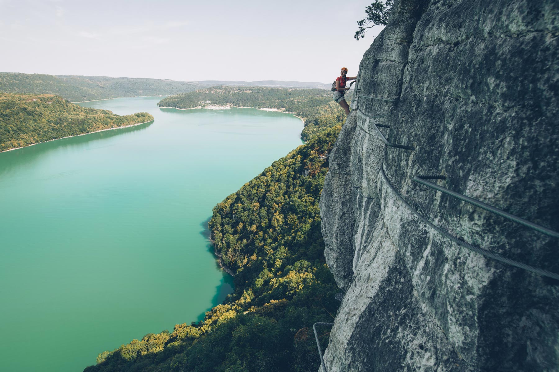 Via ferrata du Regardoir, Jura, france