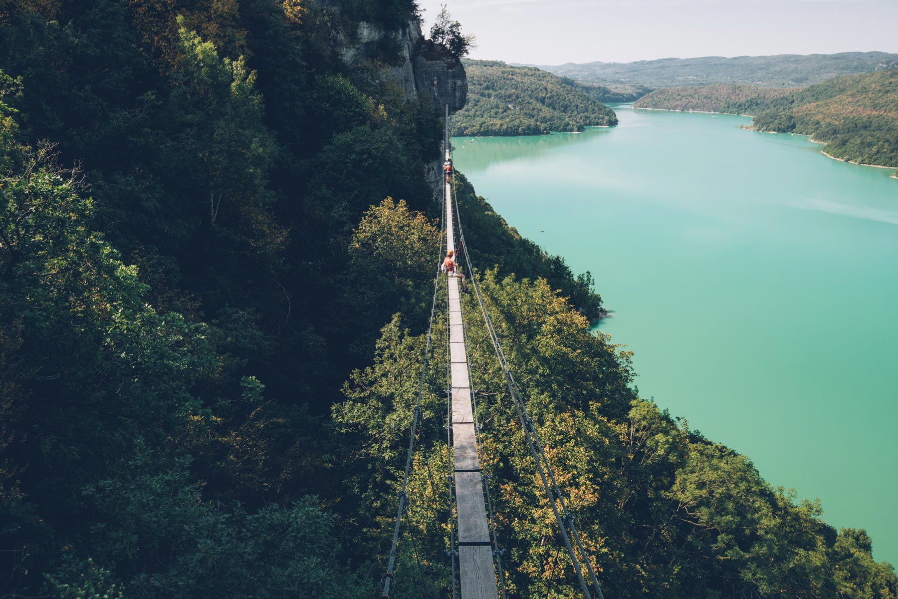 Pont Suspendu, Jura, Vouglans, via Ferrata