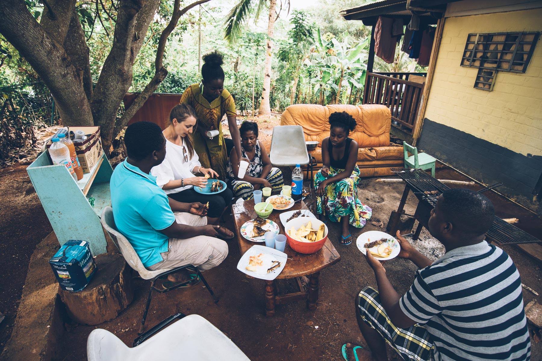 Barbecue chez Attoumani, Mayotte