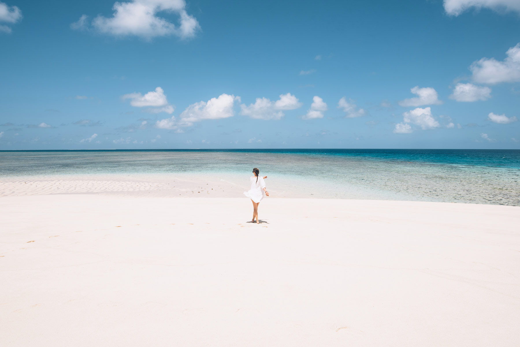 Ilot de sable blanc