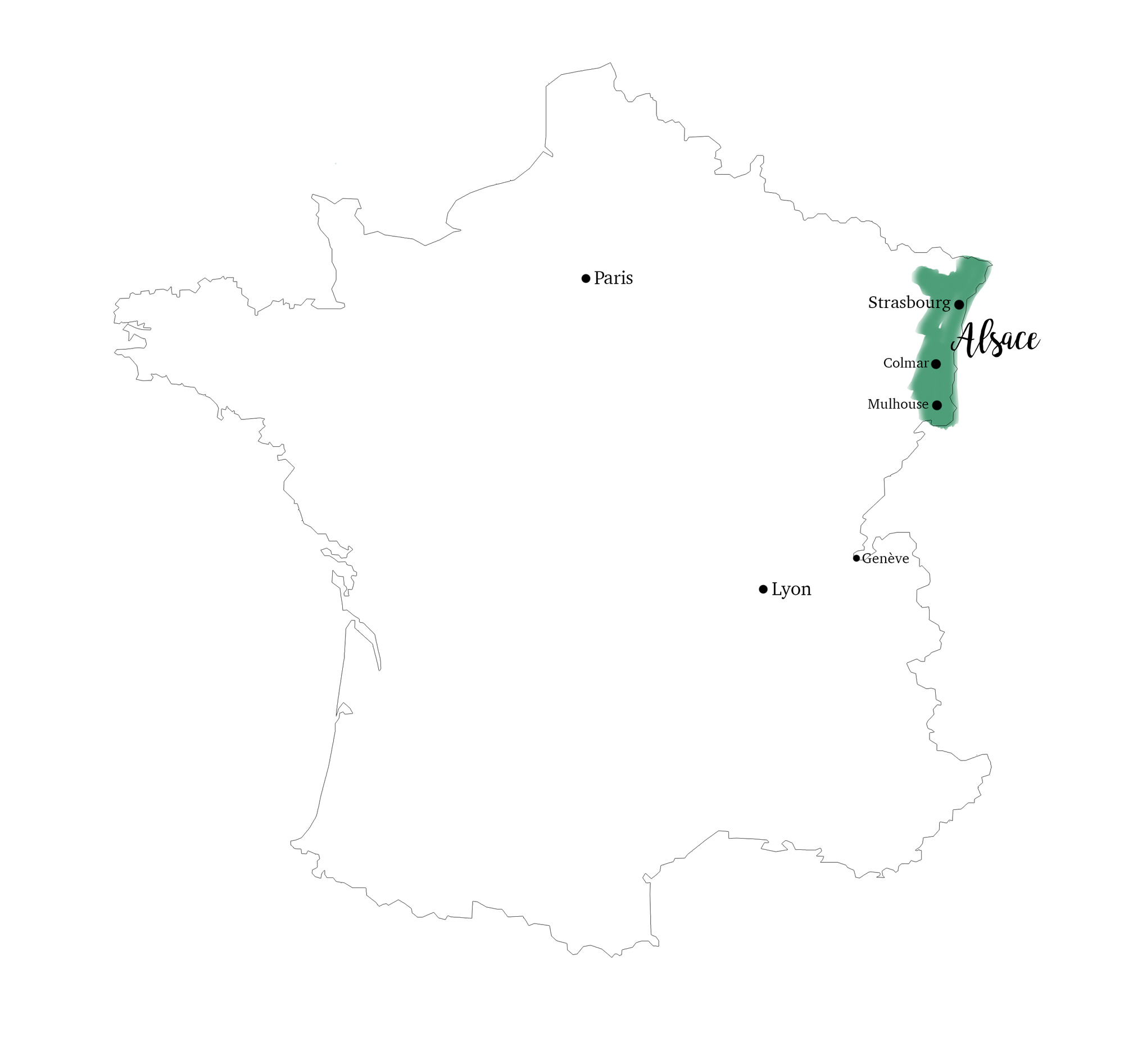 Carte Alsace