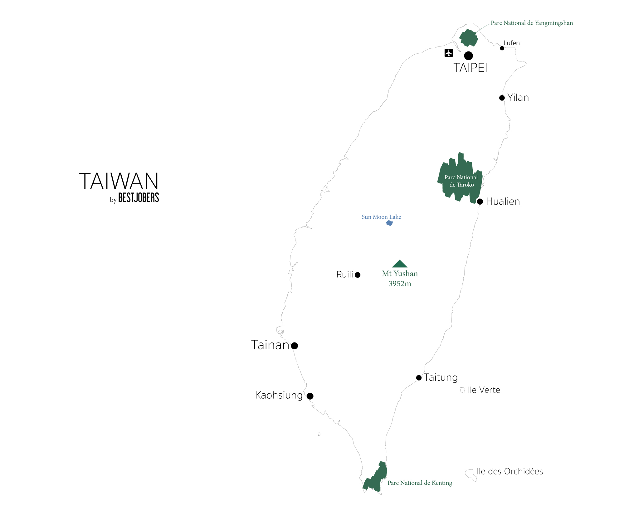 Carte Taiwan