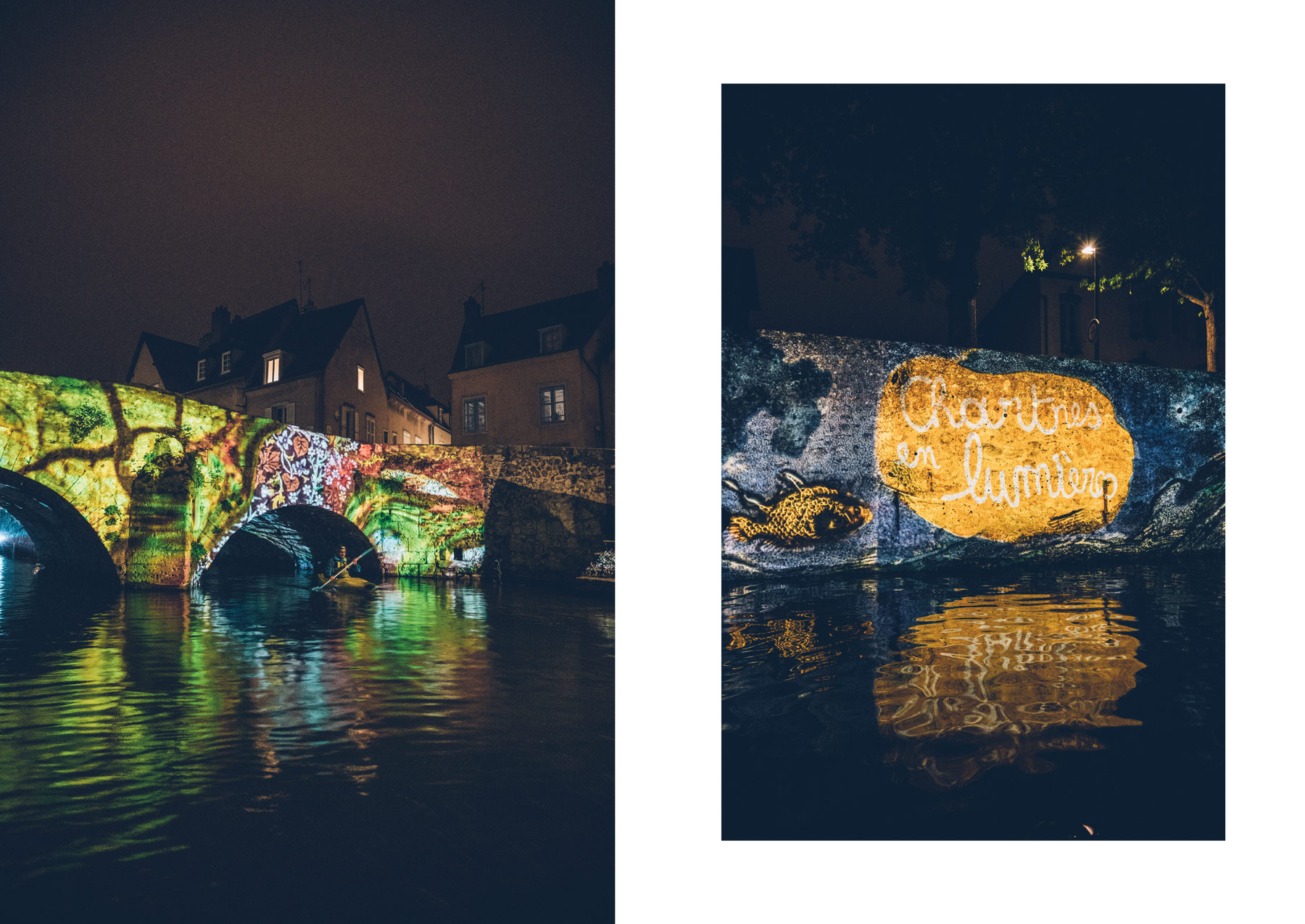 une sortie nocturne en canoë , Chartres