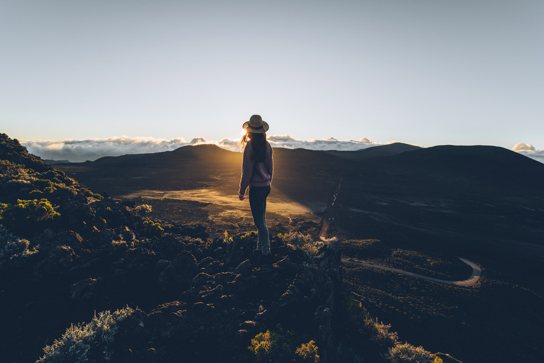 Plaine des Sables au lever de soleil, La Réunion