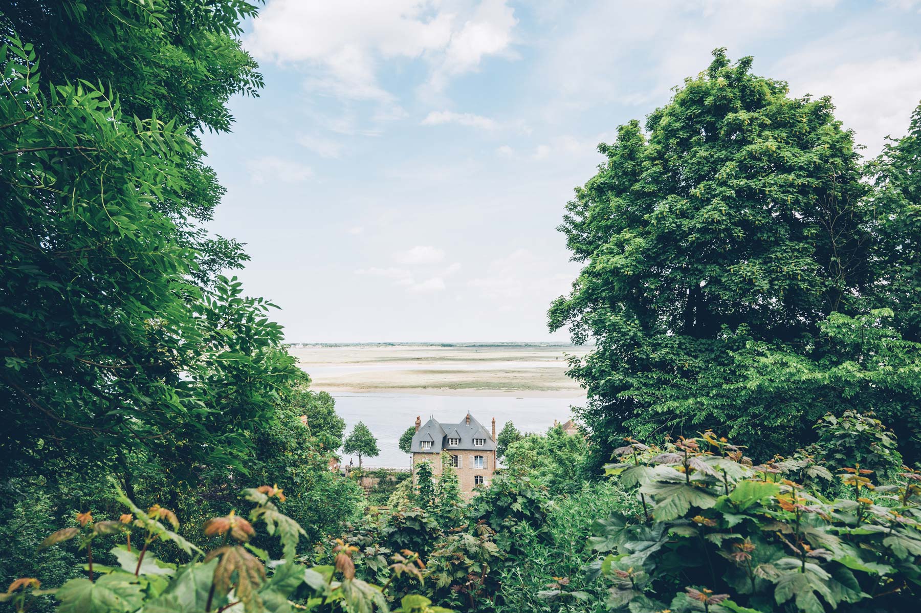 Vue depuis les hauteurs de St Valery, Baie de Somme