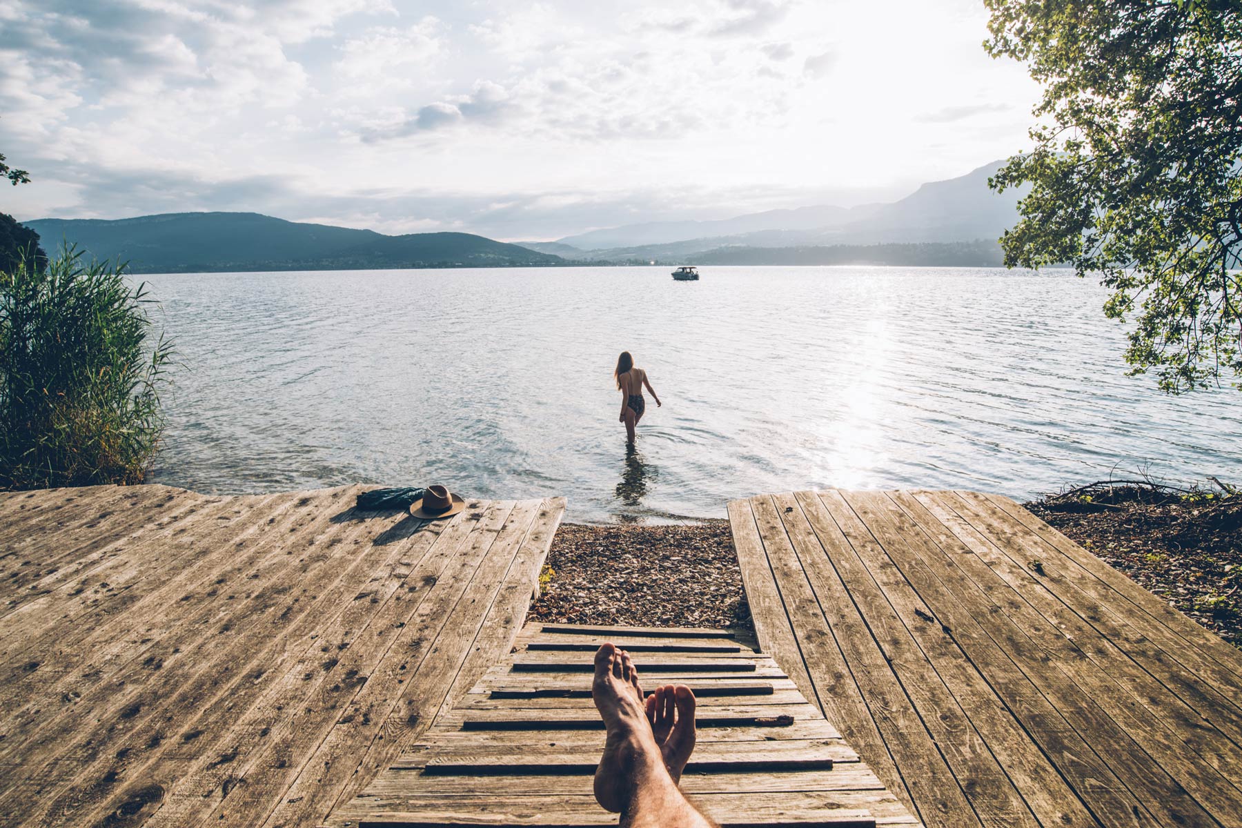 Lac du Bourget, Accès privée depuis la Turquoise égarée