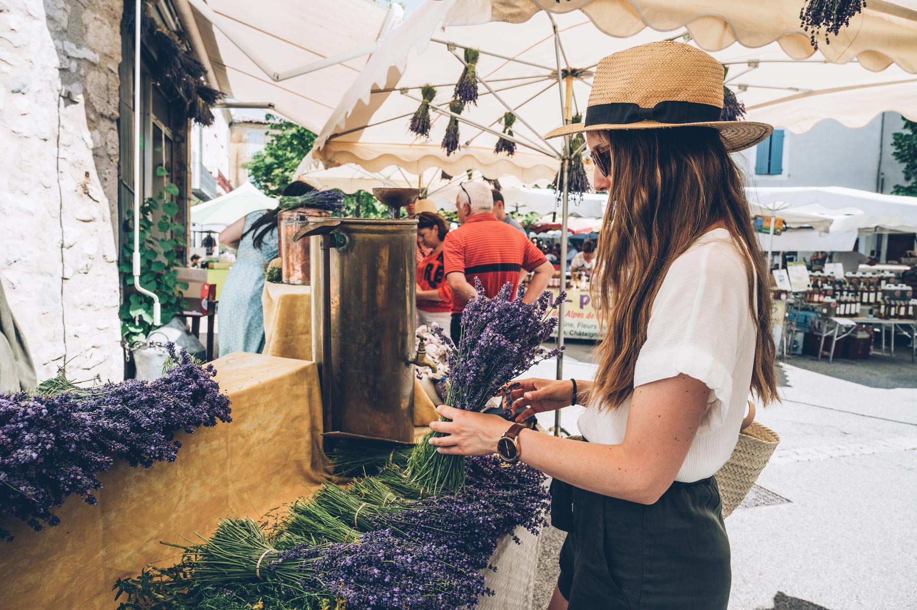 Marché de Sault, Pays de la Lavande