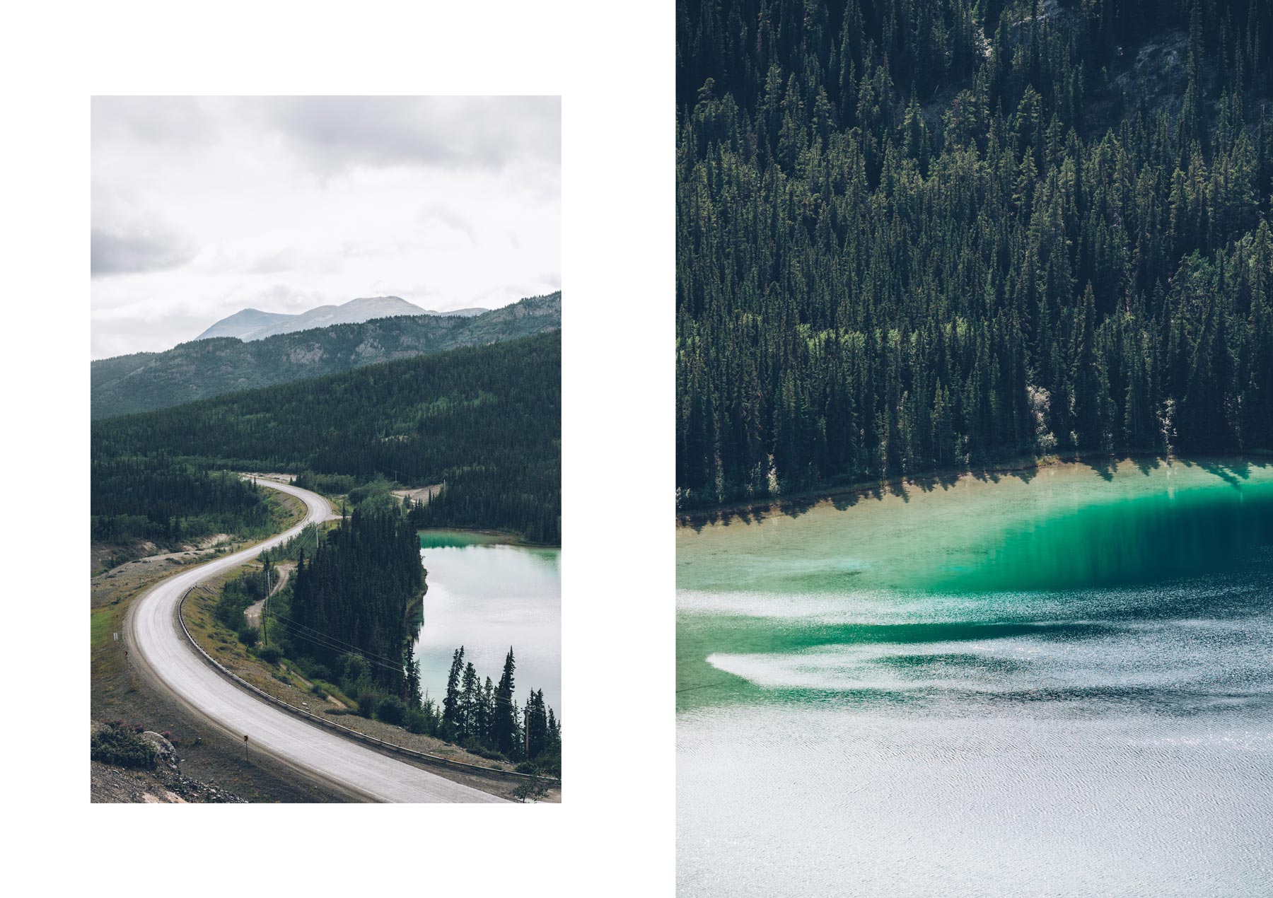 Beau lac Canadien: Emerald Lake, Yukon