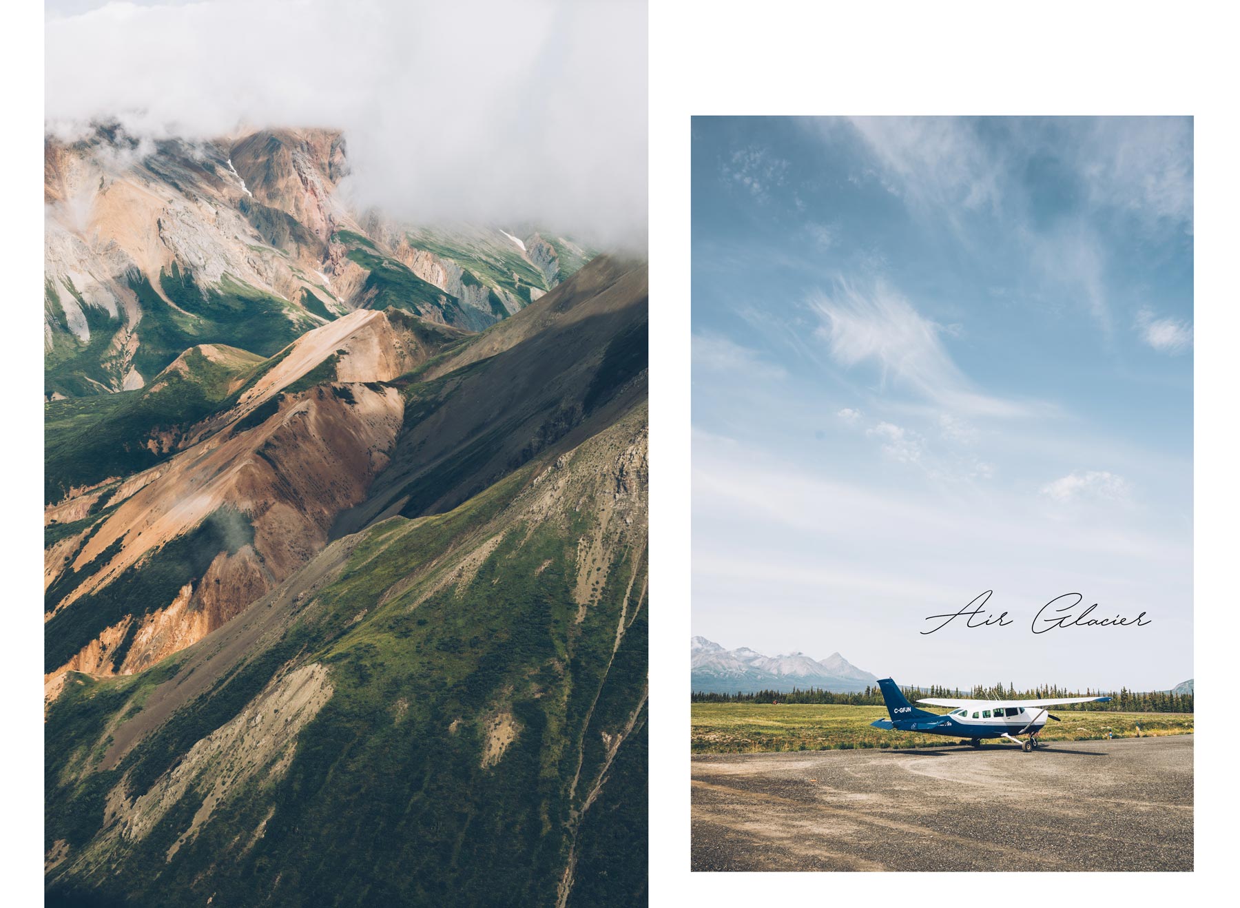 Air Glacier Kluane, Vol au dessus du Parc National