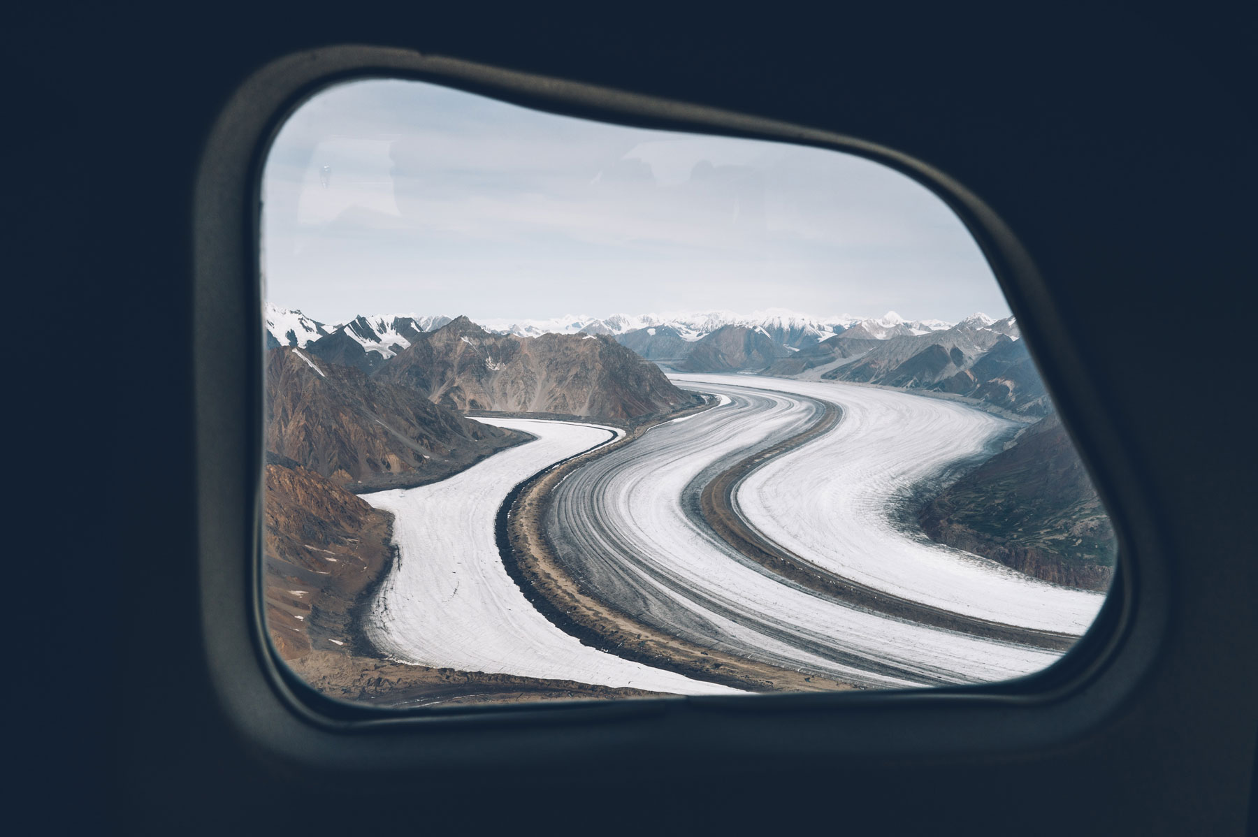 Parc national de Kluane, Vol scénique