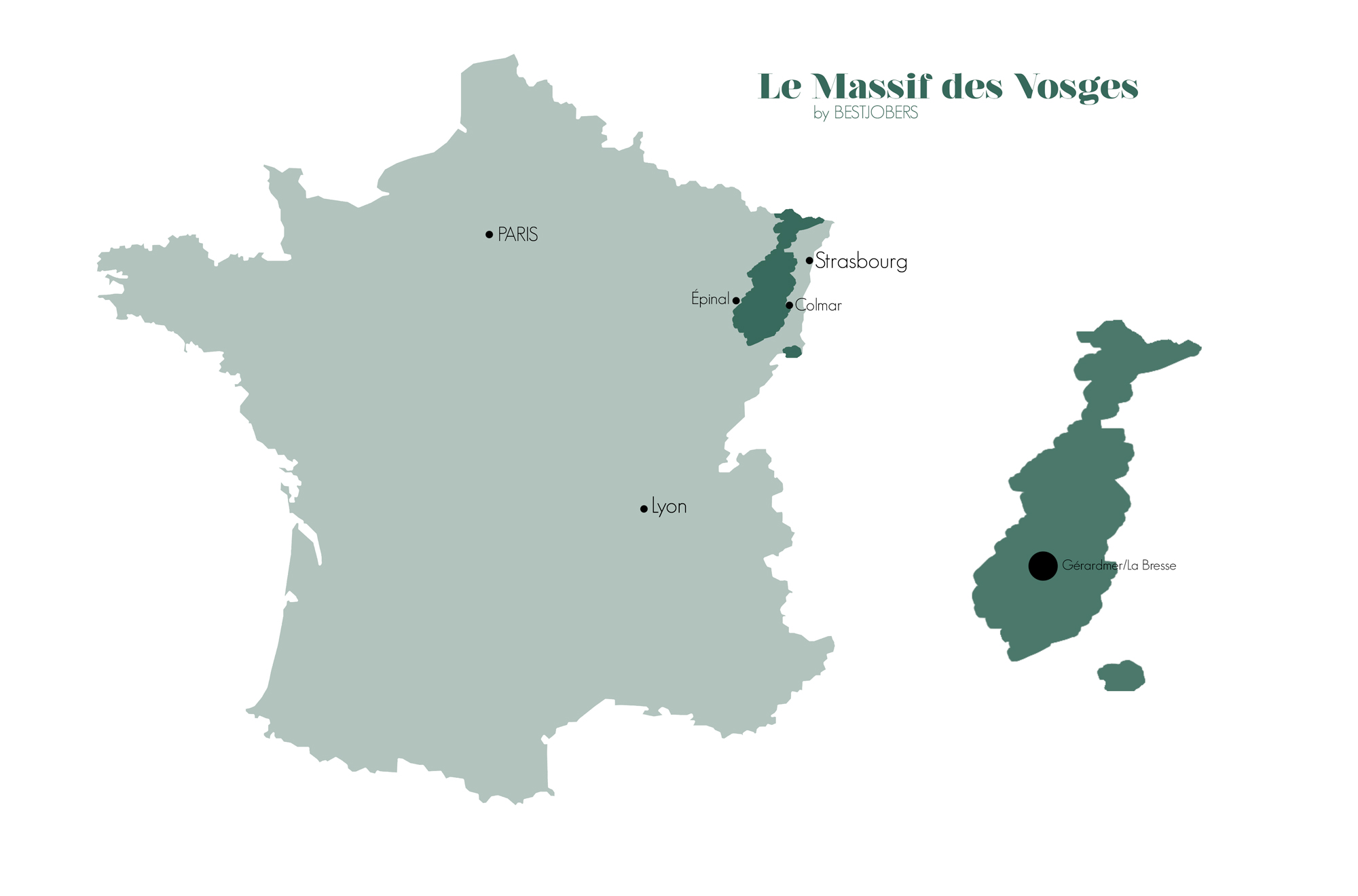 massif des vosges carte