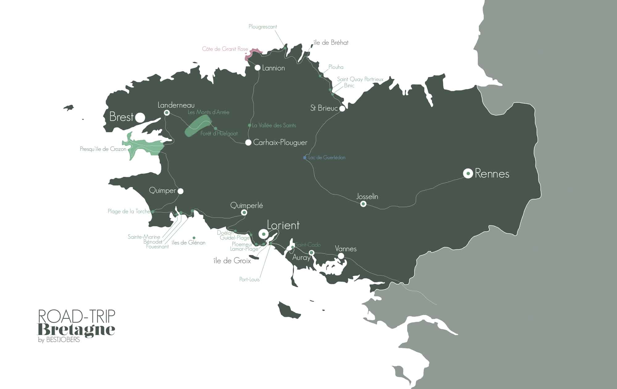 Carte Bretagne Simple