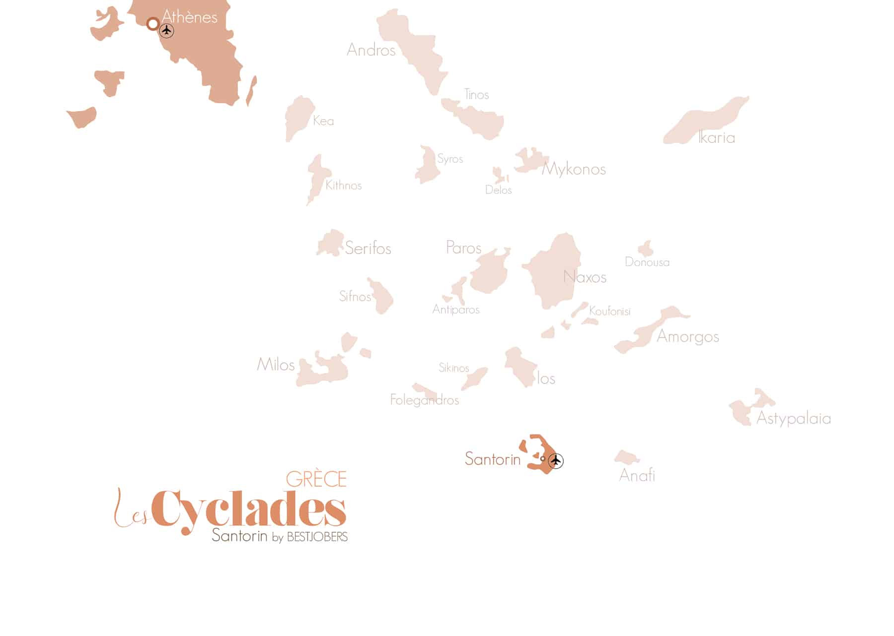 Carte Cyclades Blog Voyage