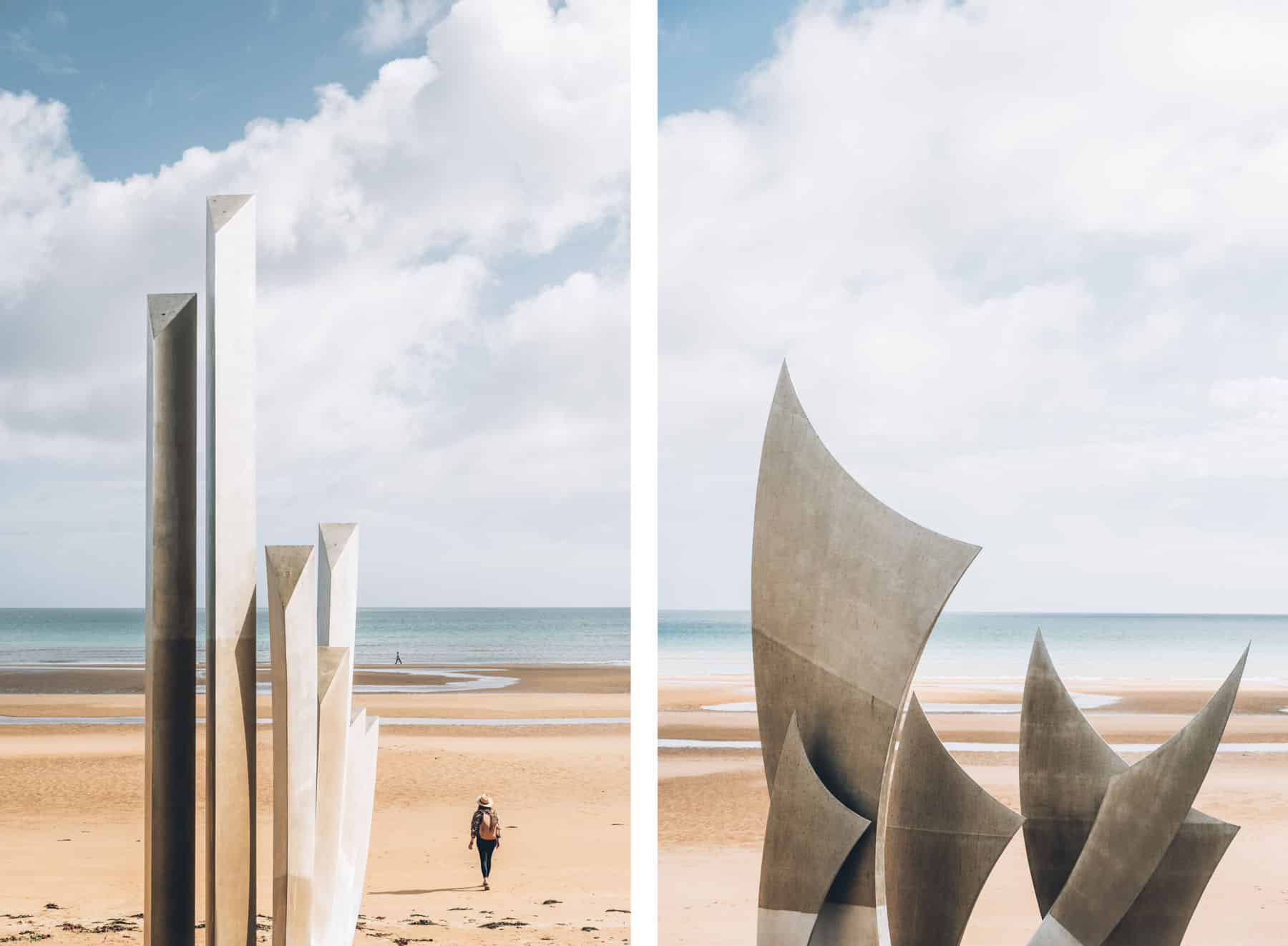 Sculpture les braves Omaha beach